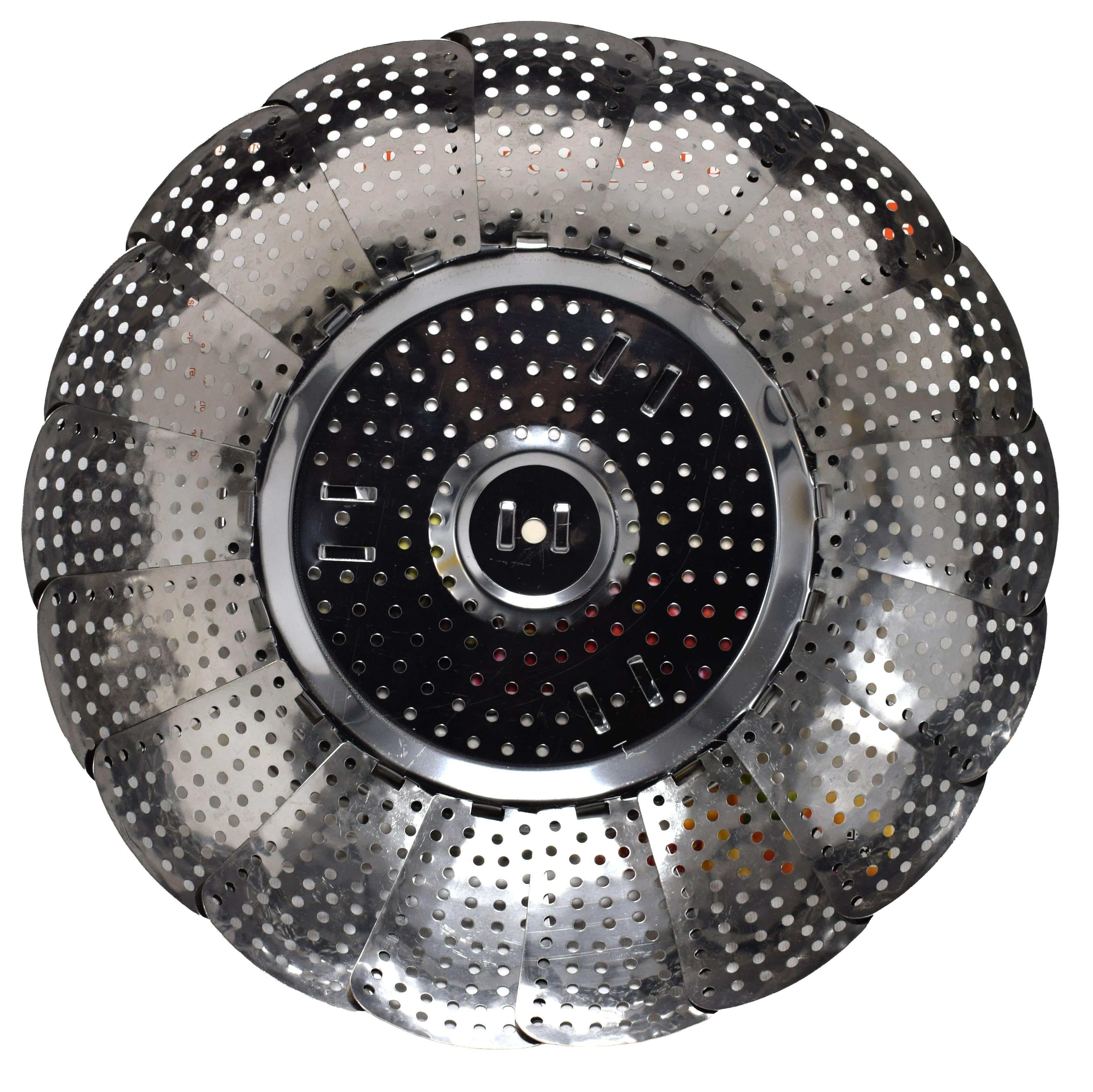 GA LA CUISINE Cestello a Vapore in Acciaio Richiudibile 17 cm / 19 cm Ideale per Gyoza Bao Verdure e Pesce Accessorio per Cucina Sana