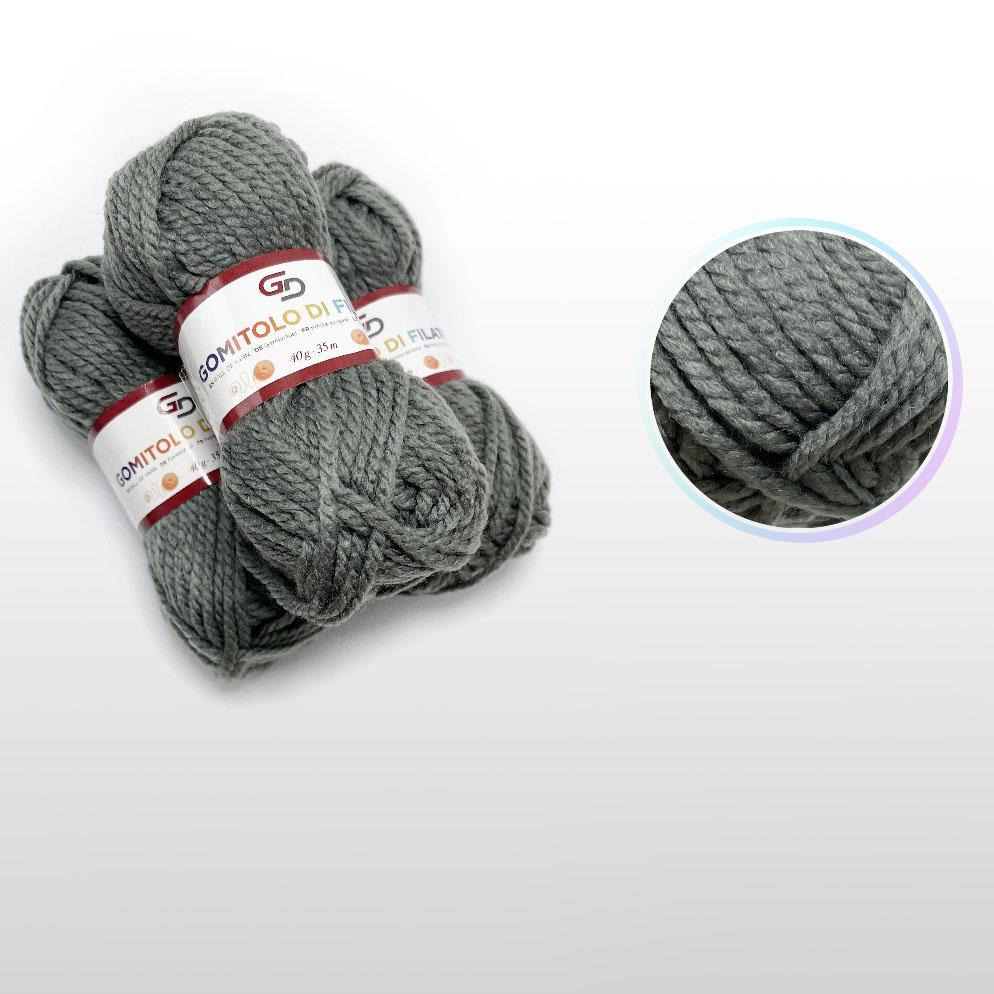GD LOVES YOUR HOME Filato Acrilico 40g Toni Freschi – Gomitoli da Lavoro a Maglia e Uncinetto, Filo Grosso 35m – Set 3 Pezzi, 21 Colori Disponibili