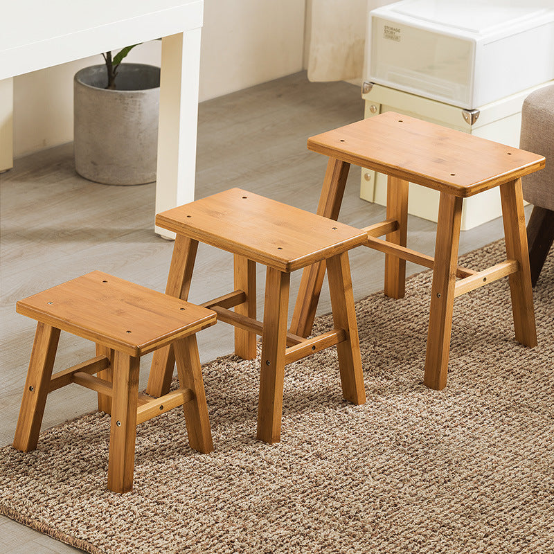 Sgabello in Bambù Naturale – Seduta Multiuso Compatta per Casa, Bagno e Cucina – Piccolo, Medio e Grande