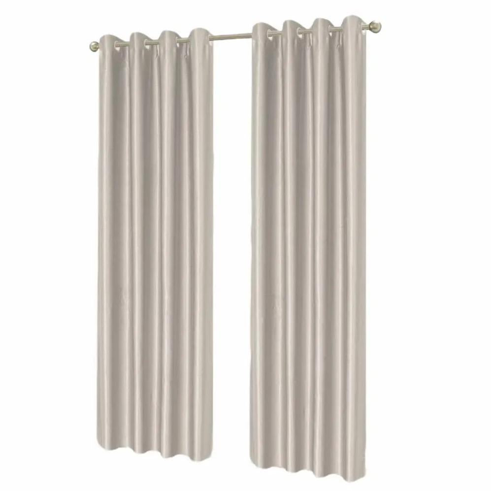 GD LOVES YOUR HOME Serie YVONNE Tenda a Occhielli in Poliestere Lucido 140x280 cm (8 occhielli) – Elegante, Semioscurante e Facile da Installare