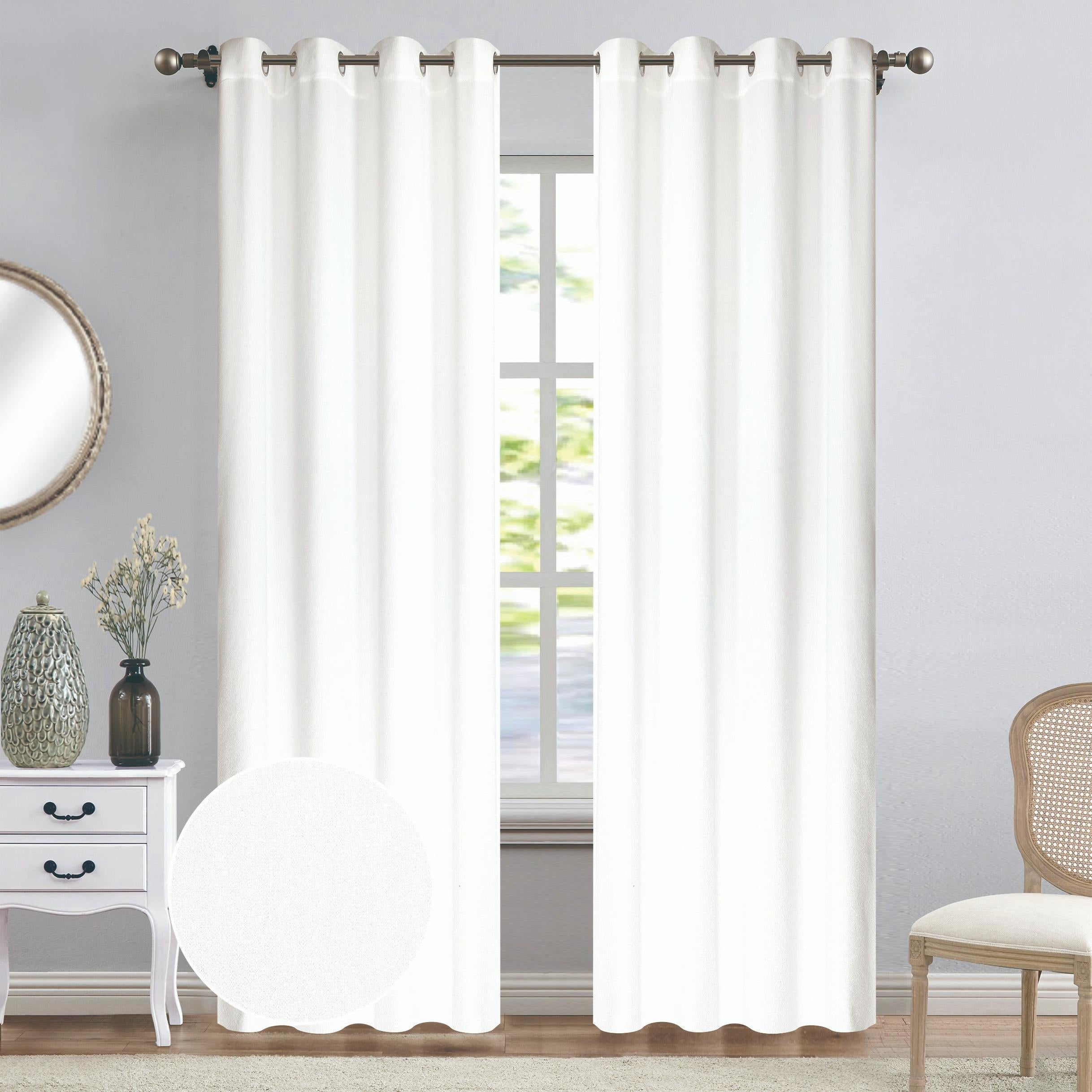 GD LOVES YOUR HOME Tenda Filtrante Leggera CHRISTINE in Tessuto Effetto Lino 140x280 cm, con 8 Anelli in Acciaio Inox – 1 Pannello Moderno e Raffinato