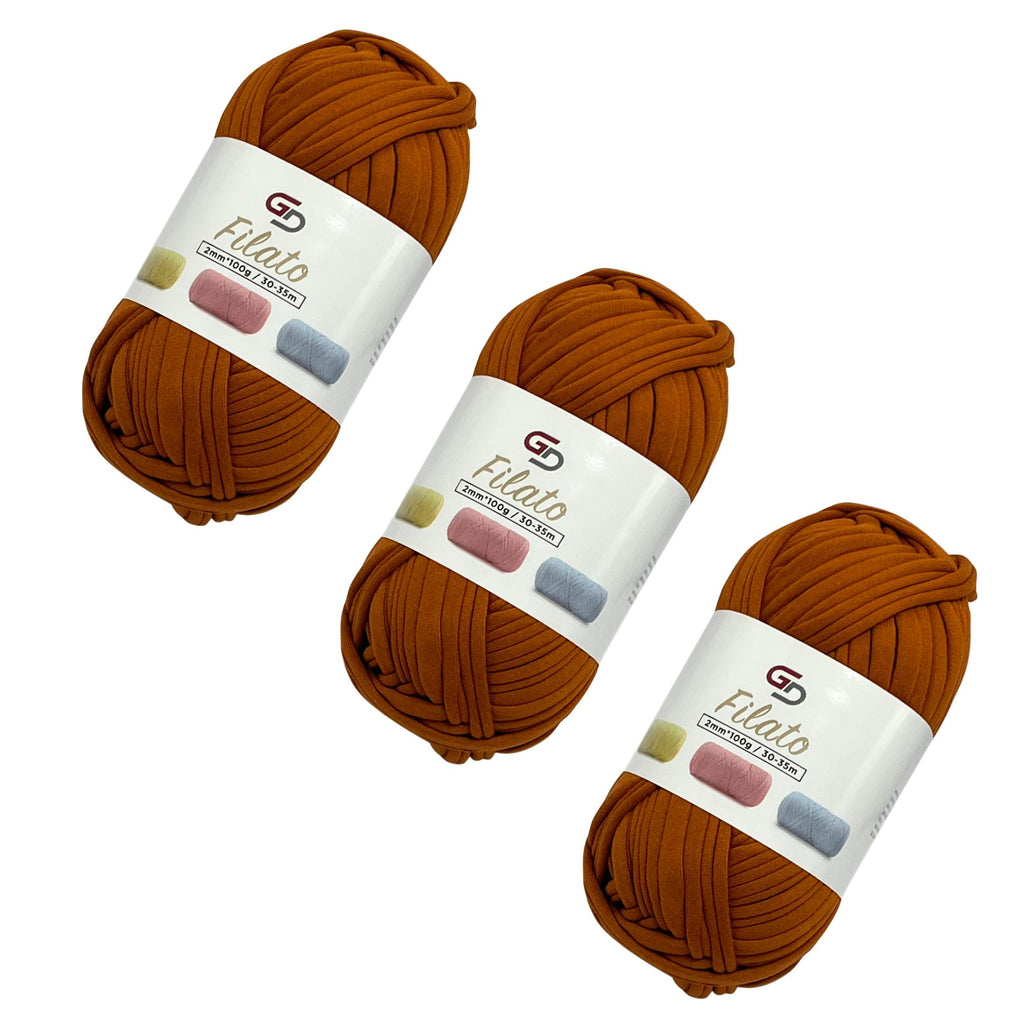 SET 3 ROTOLI DI FILATO 2MM * 100G, 30-35M, 19 COLORI DISPONIBILI