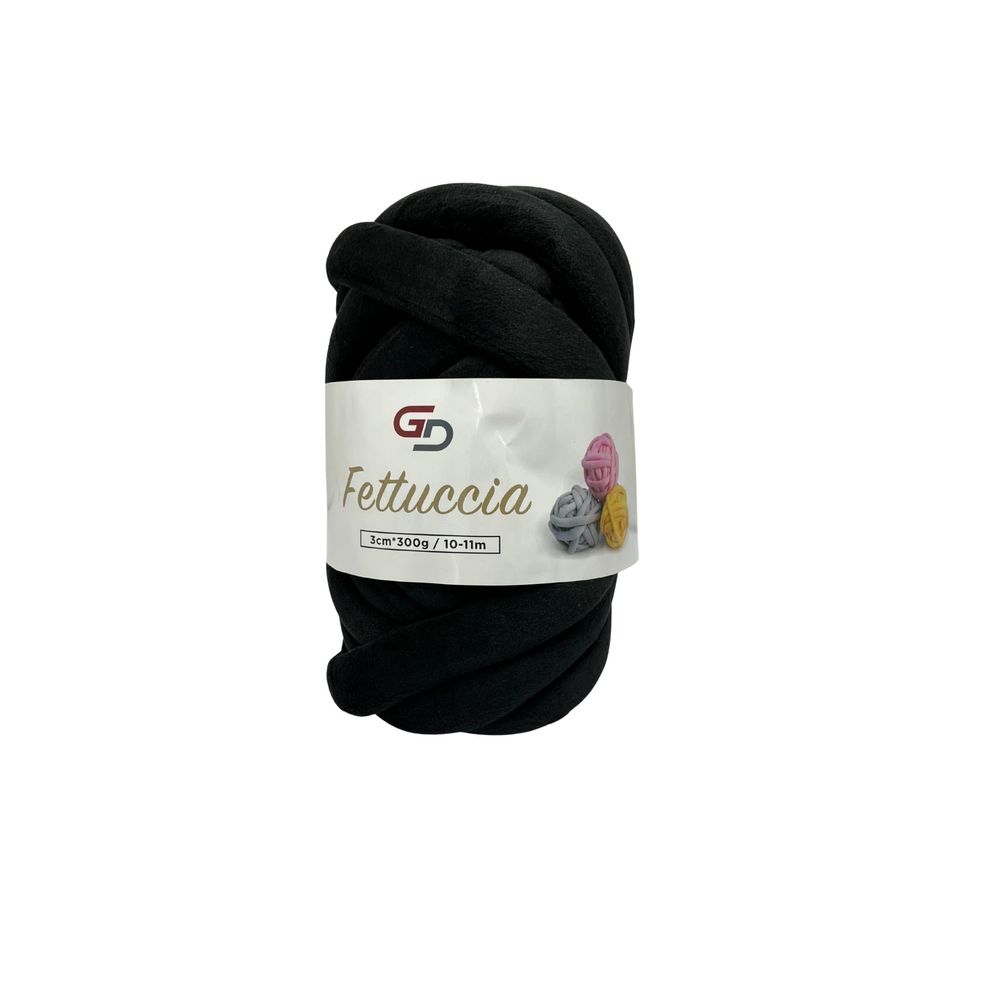 Filato Fettuccia Marshmallow spessa 3 cm – 300 g, 10 - 11 M, 17 colori Filato morbido e facile da lavorare per progetti creativi e cucito