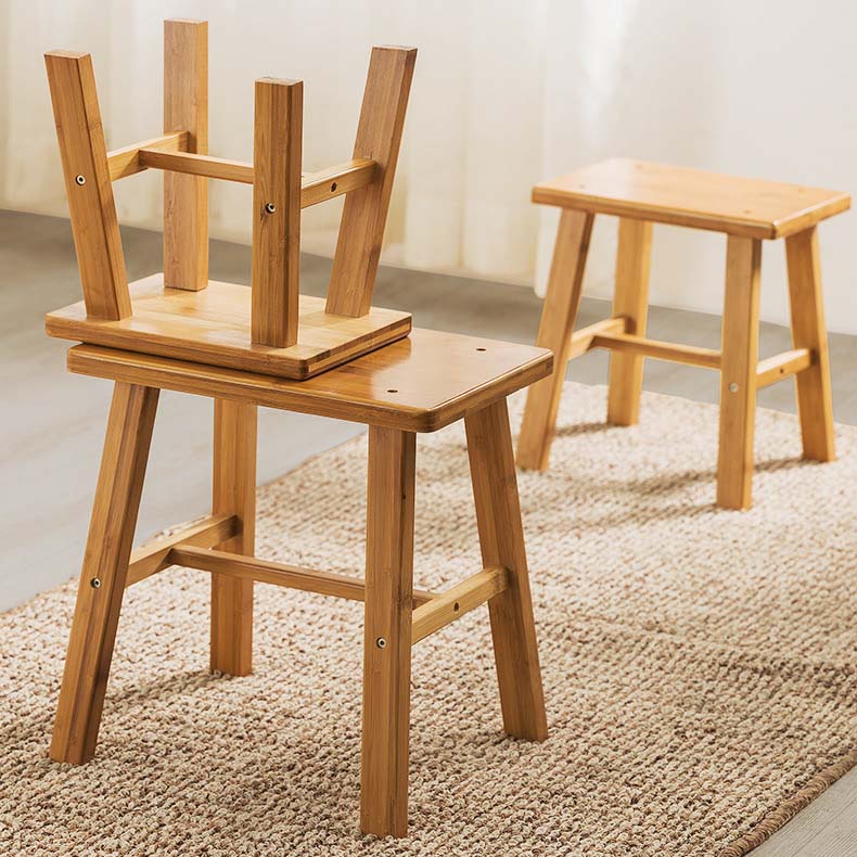 Sgabello in Bambù Naturale – Seduta Multiuso Compatta per Casa, Bagno e Cucina – Piccolo, Medio e Grande