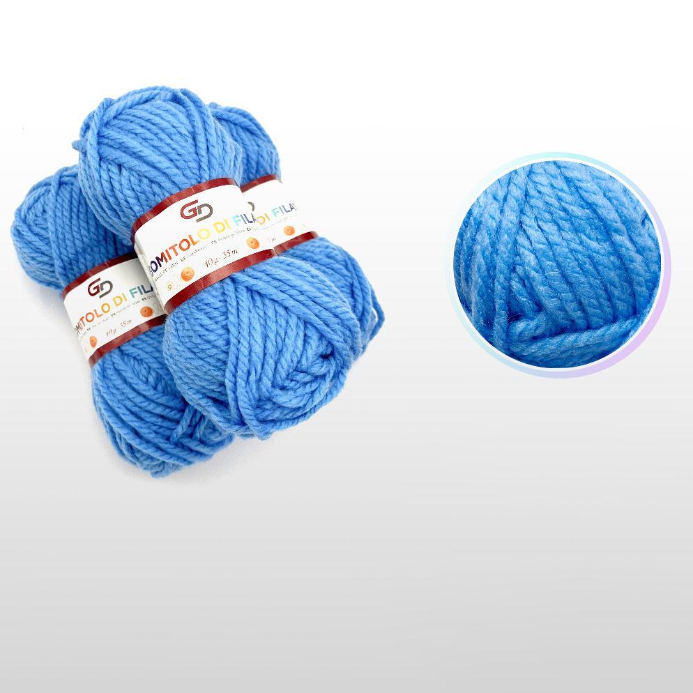 GD LOVES YOUR HOME Filato Acrilico 40g Toni Freschi – Gomitoli da Lavoro a Maglia e Uncinetto, Filo Grosso 35m – Set 3 Pezzi, 21 Colori Disponibili