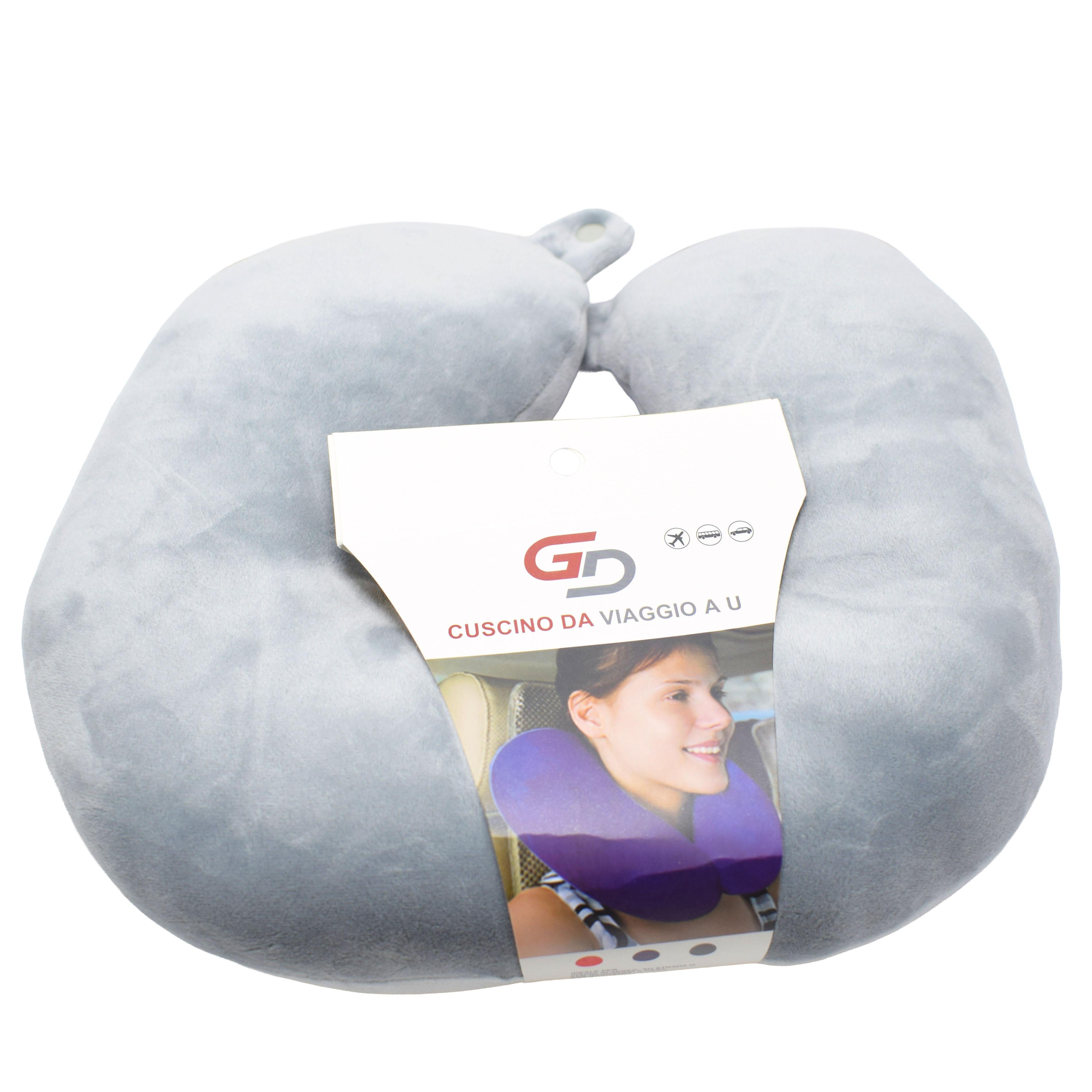 GD LOVES YOUR HOME Cuscino da Viaggio a U 30×30×10 cm | Supporto Morbido per Collo e Cervicale, Ideale per Aereo, Auto e Treno