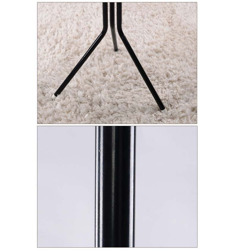 Appendiabiti da Terra Salvaspazio per Ingresso, Porta Abiti con Ganci Multipli, Altezza 170 cm, Base Stabile, Nero o Bianco