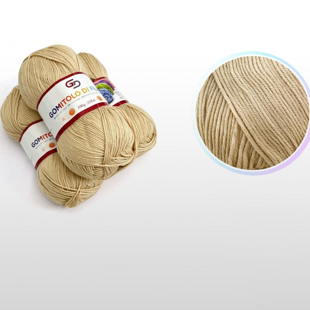 GD LOVES YOUR HOME Set 3 Gomitoli Filato Baby 100g – 6 Capi 248m Toni Neutri | Morbido Acrilico Resistente per Maglia e Uncinetto –18 Colori Disponibili