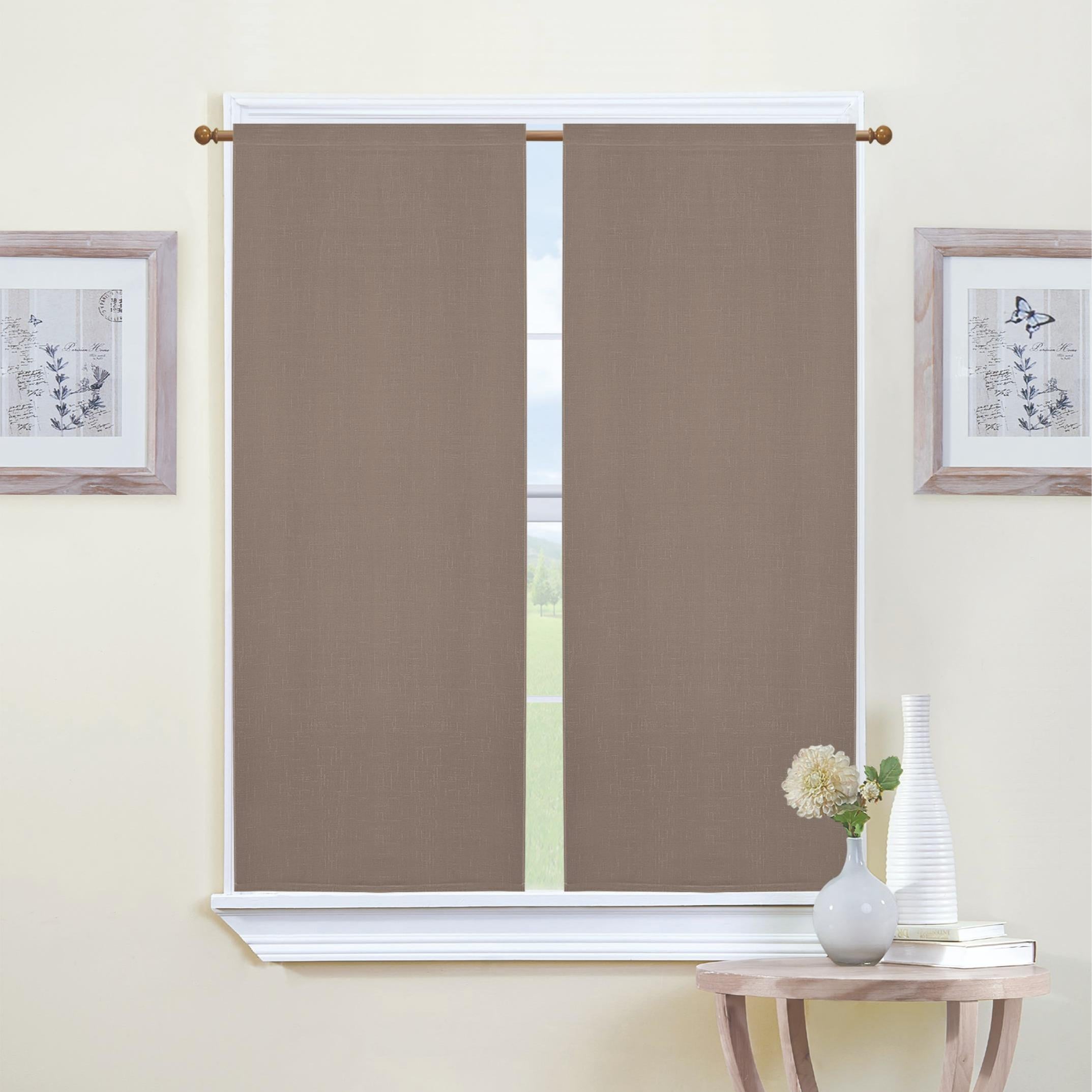 GD LOVES YOUR HOME Coppia Tendine CÉLINE 70×150 cm Effetto Lino in Poliestere 8 Colori Eleganti per Cucina e Finestra Filtra Luce Naturale Tessuto Traspirante e Resistente