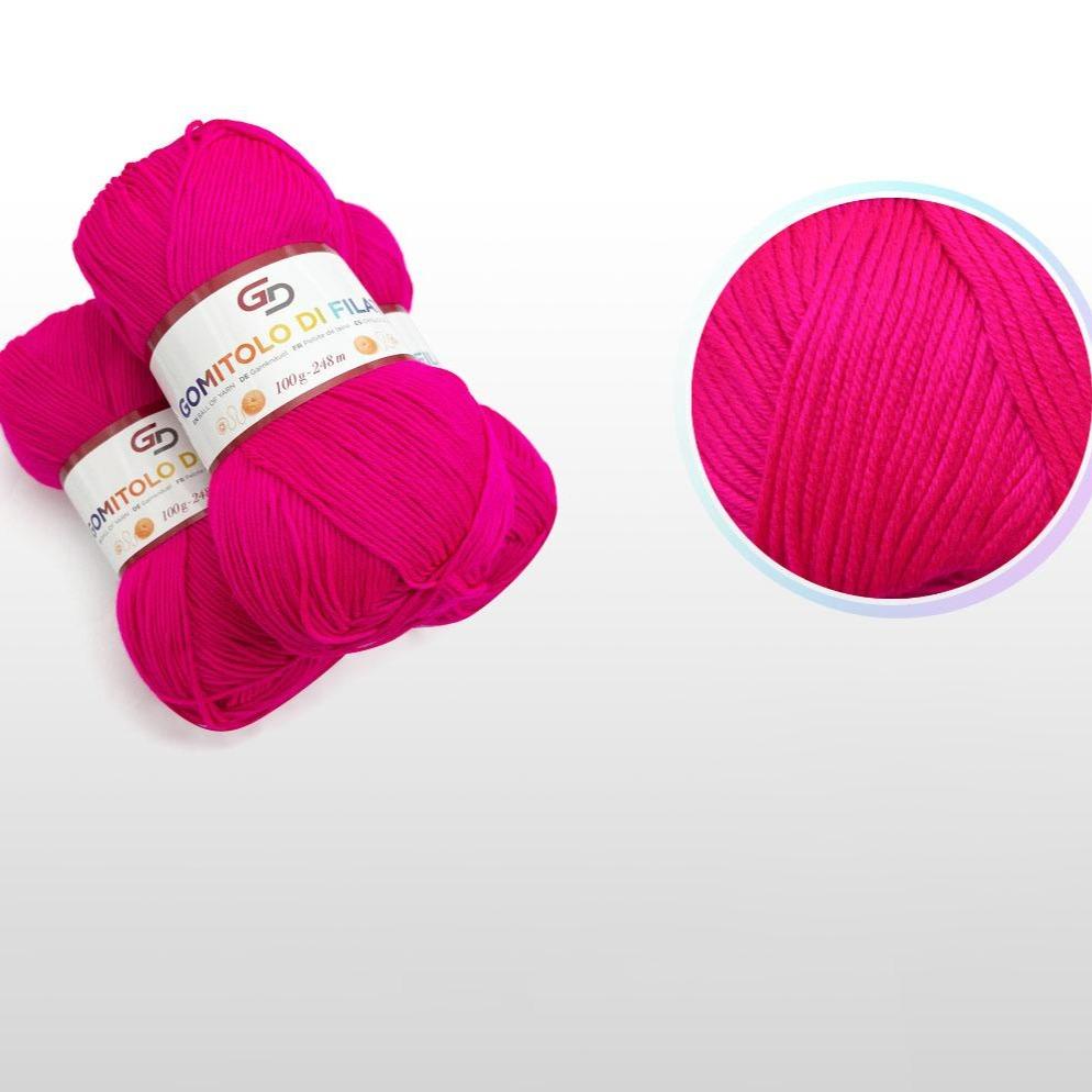GD LOVES YOUR HOME Set 3 Gomitoli Filato Baby 100g – 6 Capi 248m Toni Vivaci | Morbido Acrilico Resistente per Maglia e Uncinetto –18 Colori Disponibili