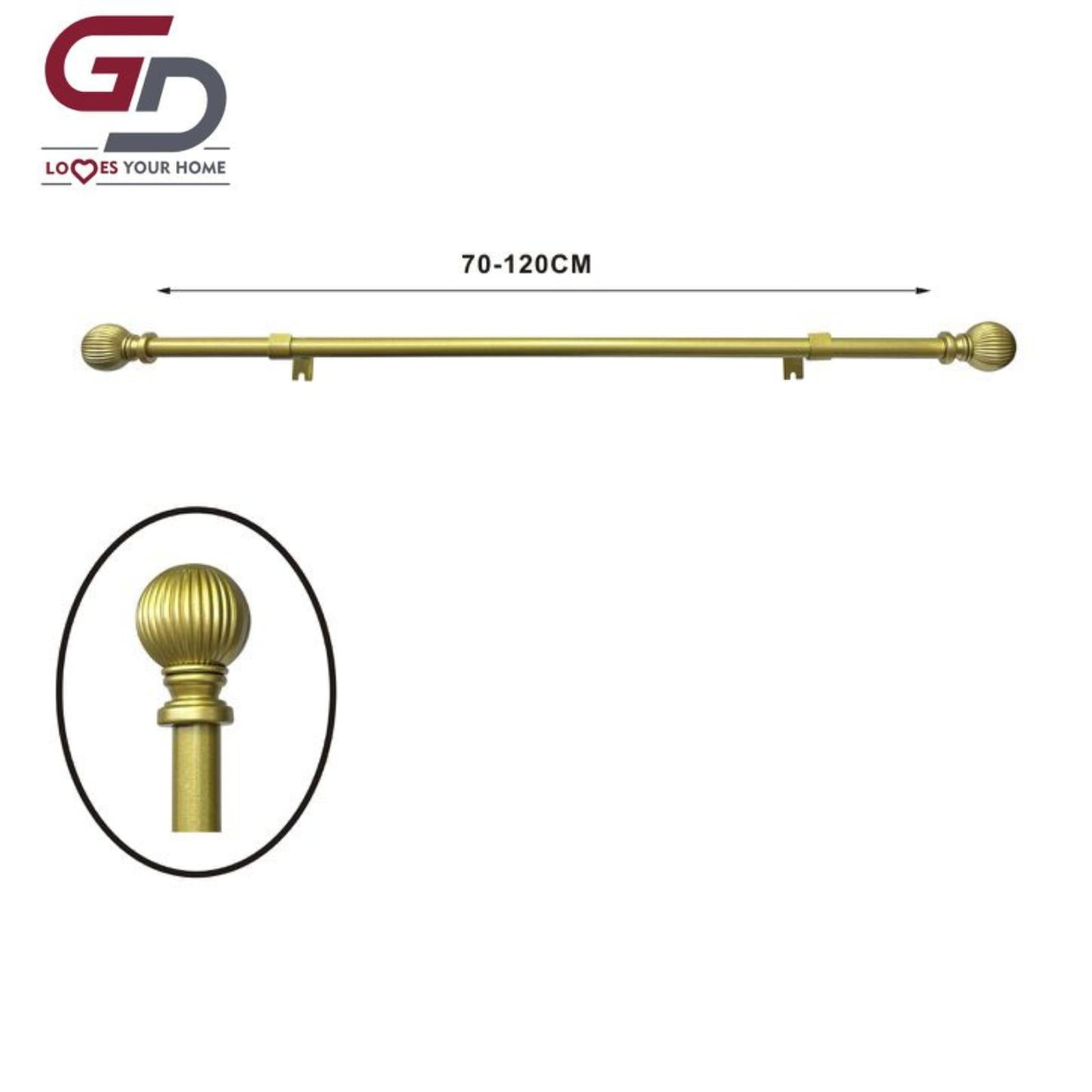 bastone per tende / asta per tenda estendibile. 80% ferro, 20% resina. misure 70-120cm, 120-210cm. colore bianco, nero, argento e oro.