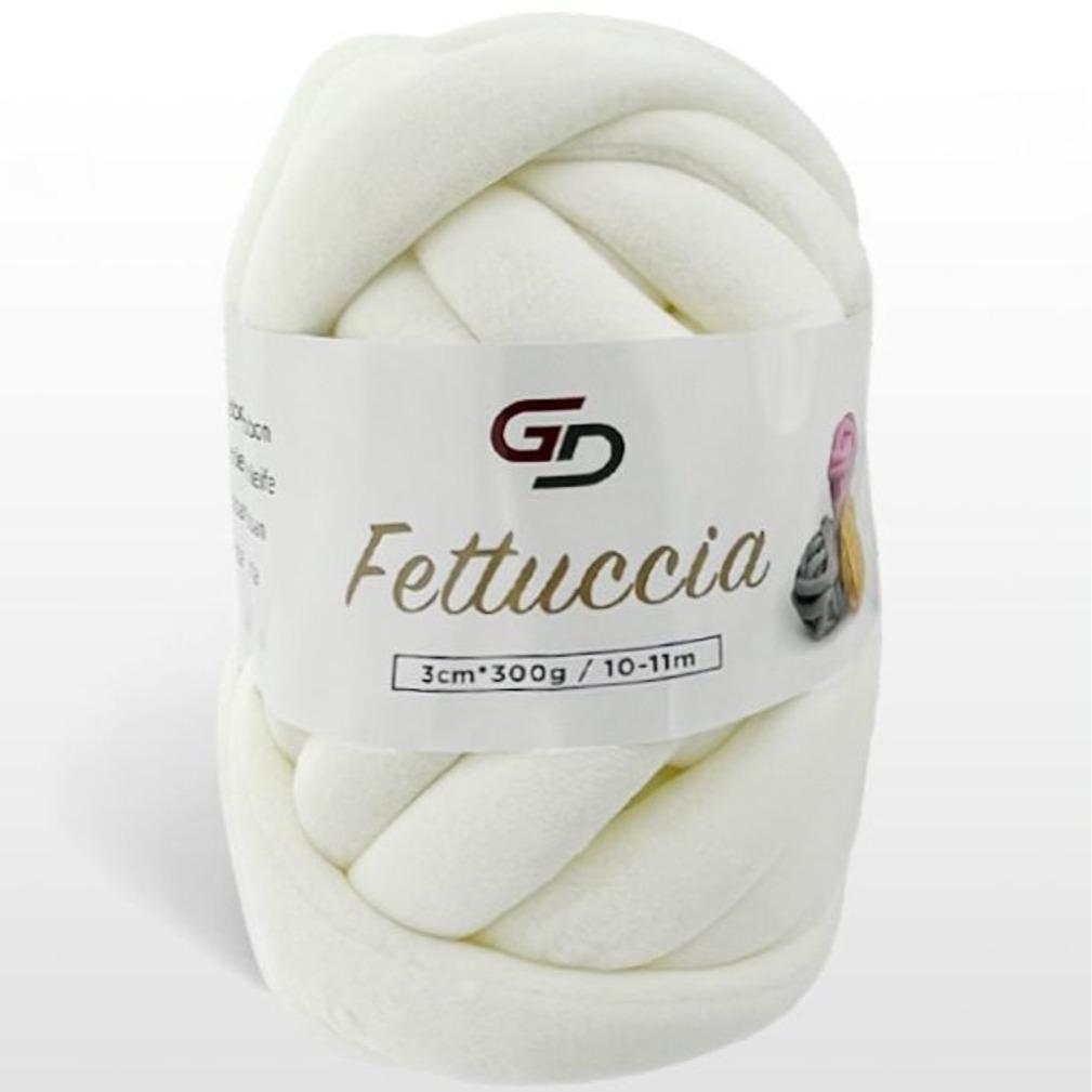 Filato Fettuccia Marshmallow spessa 3 cm – 300 g, 10 - 11 M, 17 colori Filato morbido e facile da lavorare per progetti creativi e cucito