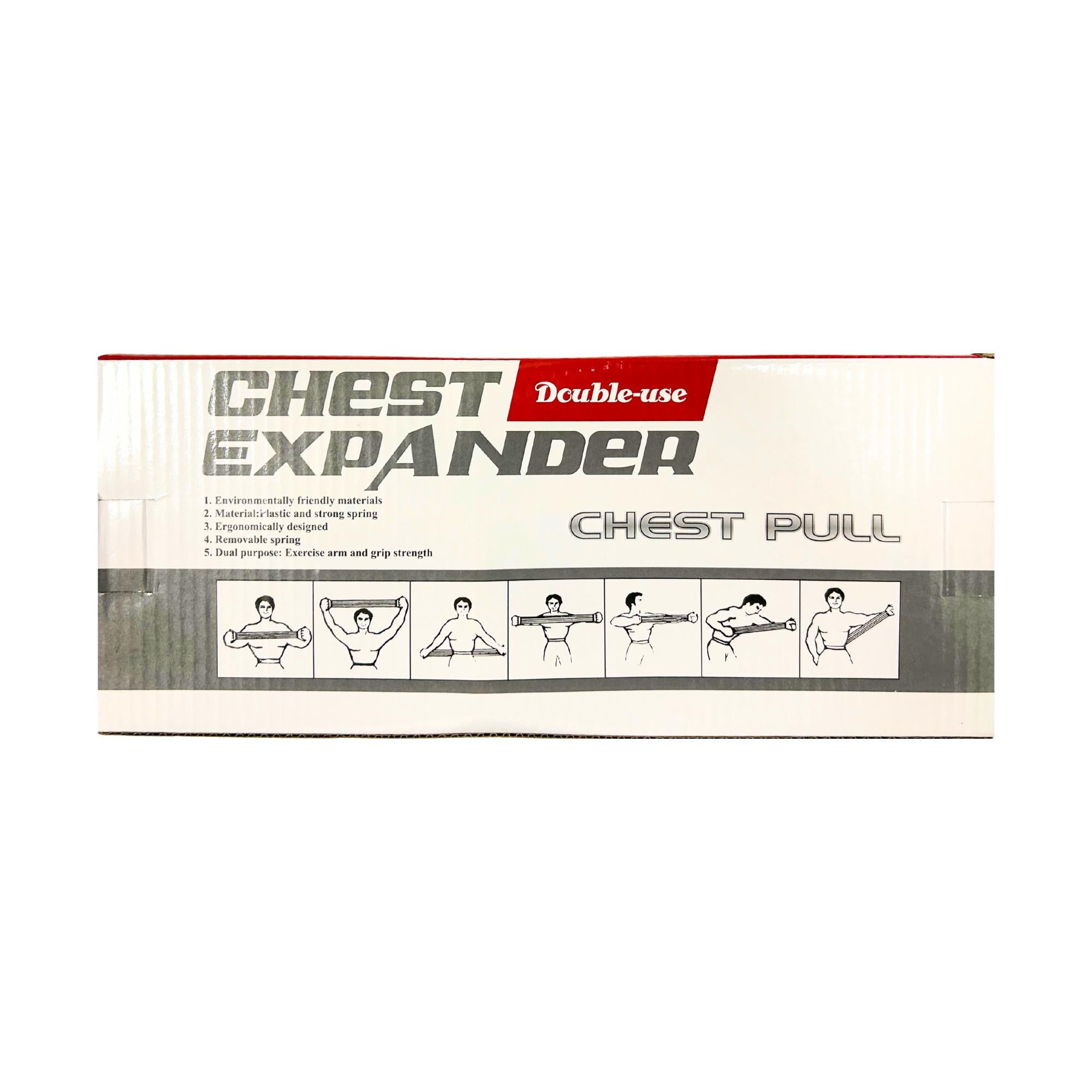 Esercizio in Casa Espansore Toracico e allenamento grip, Chest Expander con 5 molle Estensione Media da 65 a 130 cm Fino a Max 150cm