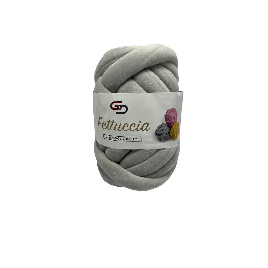 Filato Fettuccia Marshmallow spessa 3 cm – 300 g, 10 - 11 M, 17 colori Filato morbido e facile da lavorare per progetti creativi e cucito