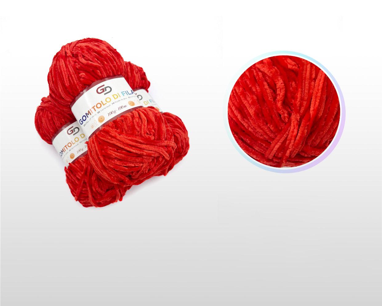 GD LOVES YOUR HOME Set 3 Gomitoli Filato Ciniglia 100g Toni Vivaci – 100m Morbido Poliestere | Filato Soffice per Maglia e Uncinetto, Copertine e Accessori – Colori Brillanti