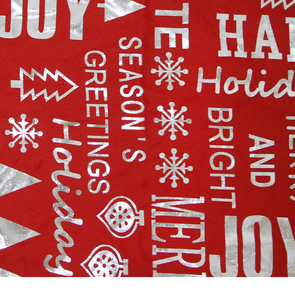 GD LOVES XMAS Tenda Natalizia con Occhielli 140×280 cm | Decorazione Festiva, Lavabile e Pronta da Appendere - 1 Pezzo
