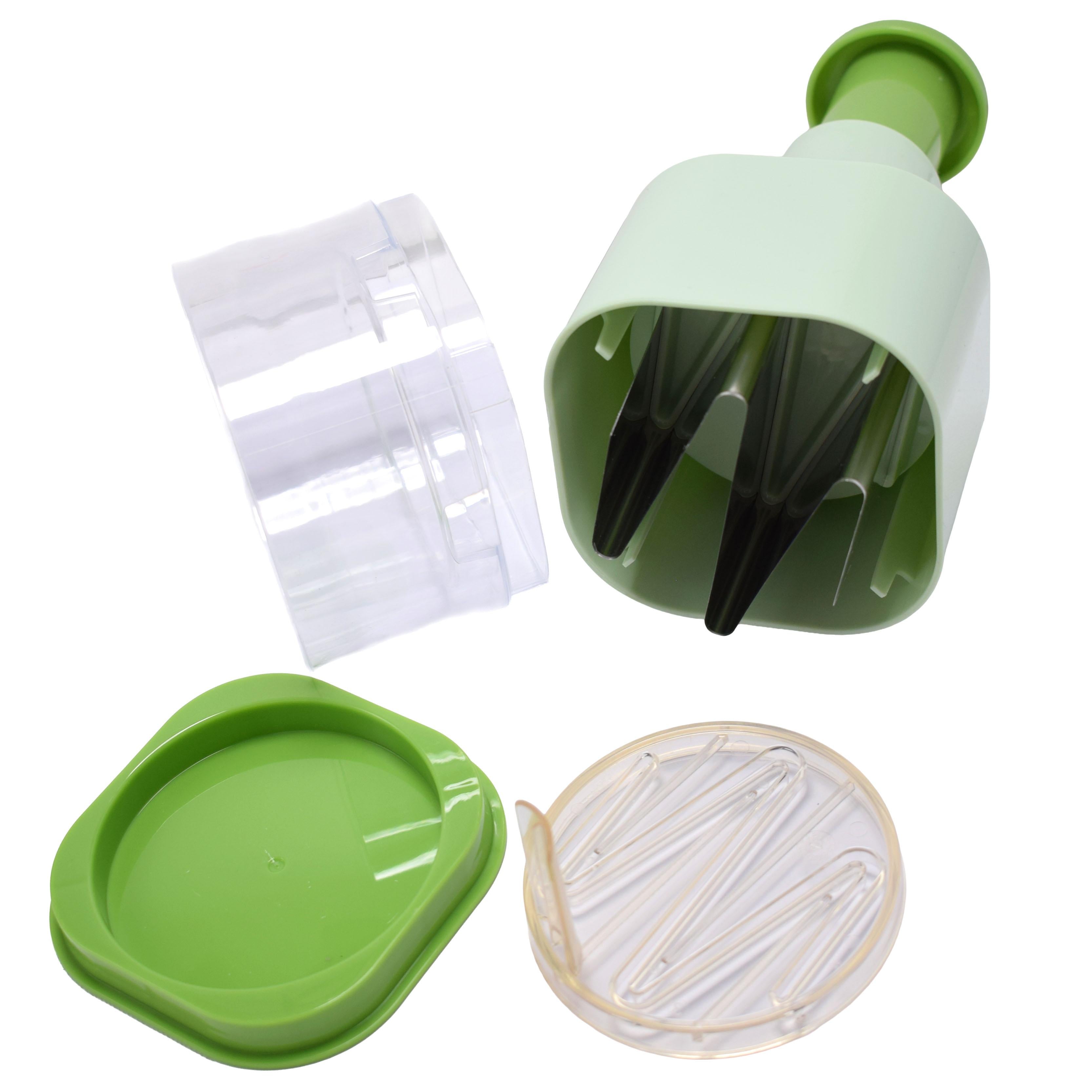 GD LA CUISINE Spremiaglio a Pressa Manuale Multiuso  Tritaglio Aglio/Cipolla/Zenzero • Pressa Veloce, Facile da Pulire, Taglio Fine Immediato