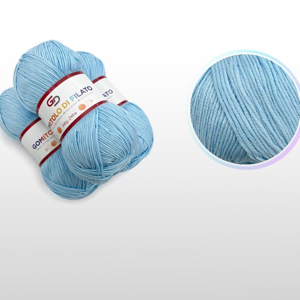 GD LOVES YOUR HOME Set 3 Gomitoli Filato Baby 100g – 6 Capi 248m Toni Freschi | Morbido Acrilico Resistente per Maglia e Uncinetto –18 Colori Disponibili