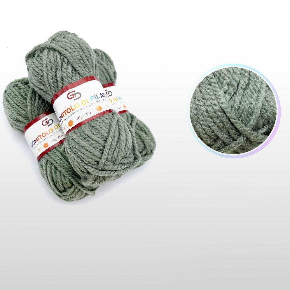 GD LOVES YOUR HOME Filato Acrilico 40g Toni Freschi – Gomitoli da Lavoro a Maglia e Uncinetto, Filo Grosso 35m – Set 3 Pezzi, 21 Colori Disponibili