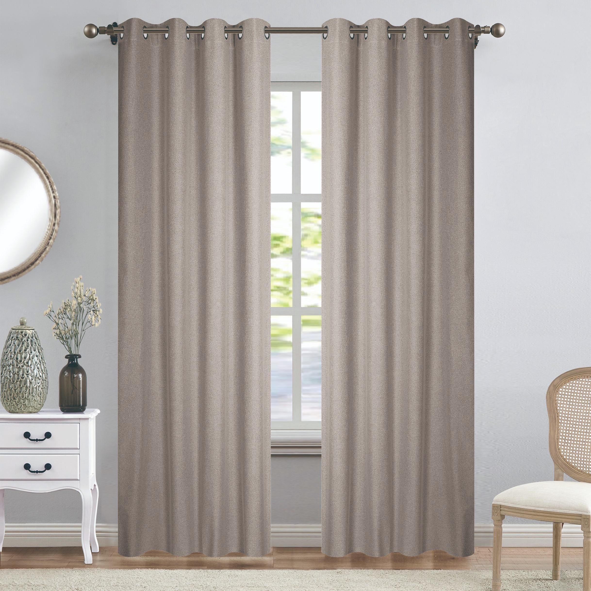 GD LOVES YOUR HOME Tenda Oscurante CLARALIE, Tessuto Effetto Lino a Doppio Strato, 140x280 cm, con Anelli in Acciaio Inox – Ideale per Soggiorno, Camera da Letto e Studio - 1 Pezzo