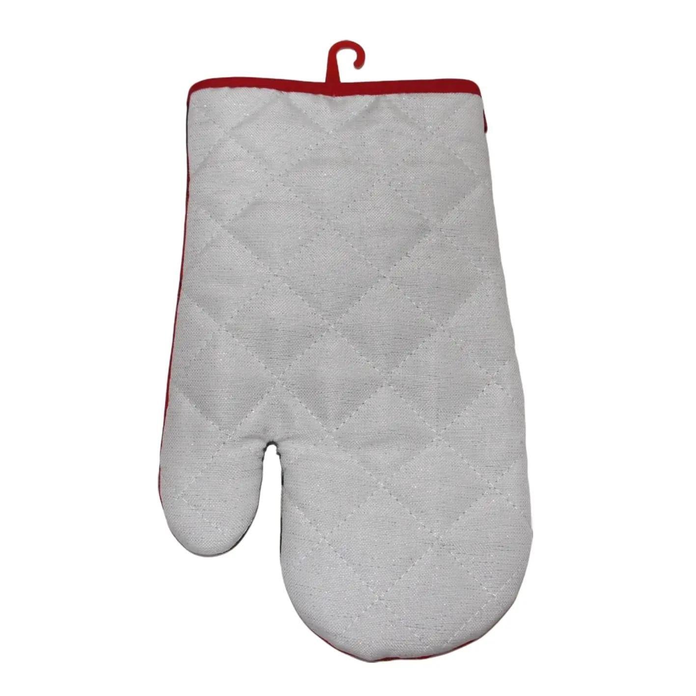 GD LOVES XMAS Guanto da Cucina Natalizio 19×29 cm  Guanto Forno Termico Antiscottatura con Gancio – Decorazione Cucina e Idea Regalo Natale