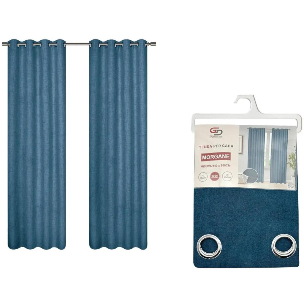 GD LOVES YOUR HOME Tenda Oscurante MOREGAN, con Anelli in Acciaio Inox, 140 * 280 CM - 1 Pezzo, 5 Colori Disponibili
