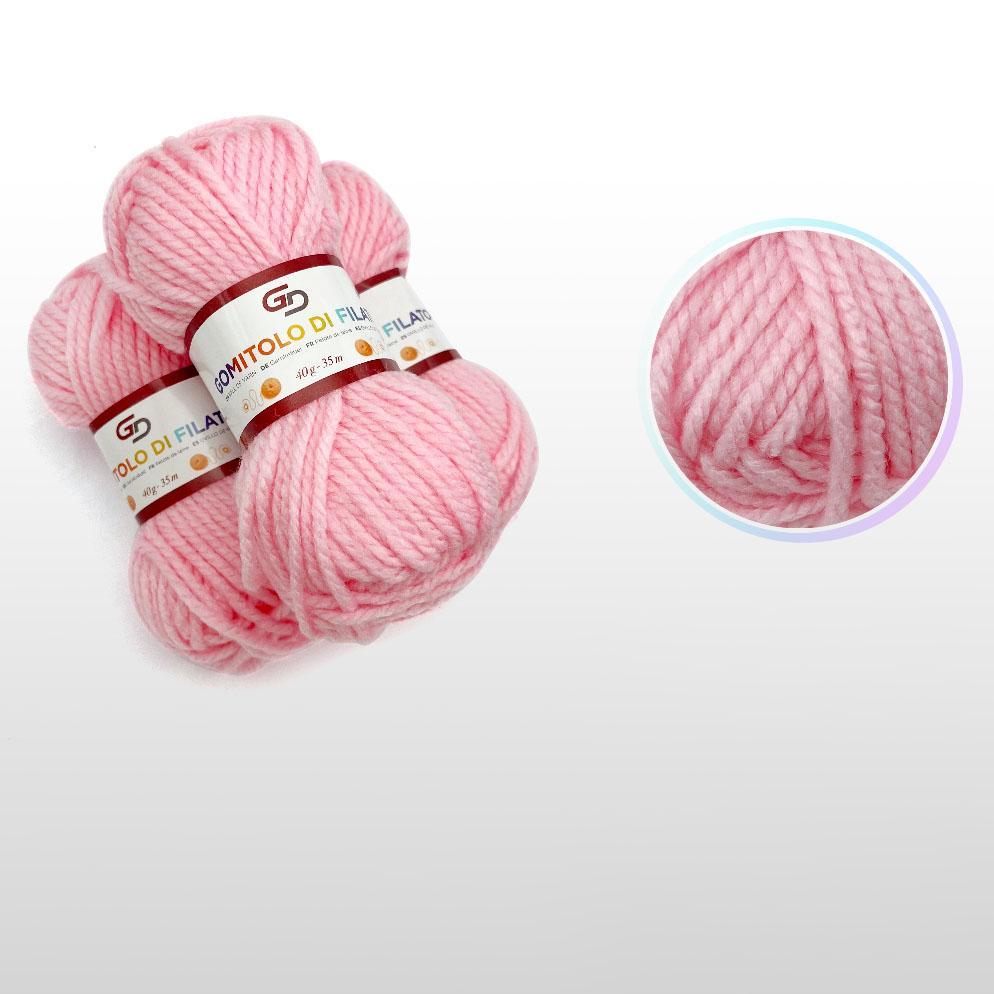 GD LOVES YOUR HOME Filato Acrilico 40g Toni Vivace – Gomitoli da Lavoro a Maglia e Uncinetto, Filo Grosso 35m – Set 3 Pezzi, 21 Colori Disponibili