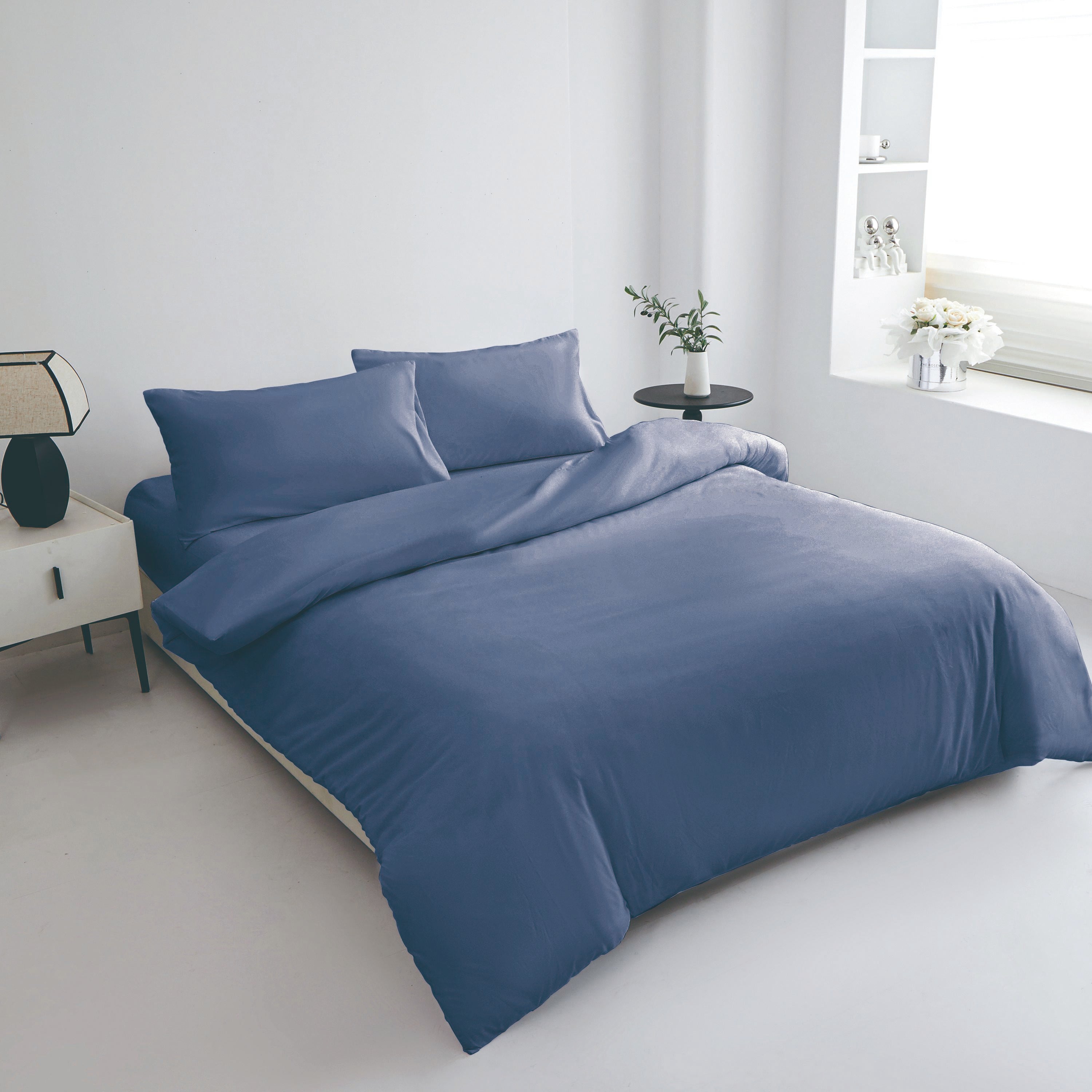 GD LOVES YOUR HOME Parure Copripiumino in Microfibra Extra Morbida 3 Misure 200x155/200x205/200x255 + Federe 50x80 cm Traspirante Anti-Pilling Facile da Lavare 14 Colori Coordinati