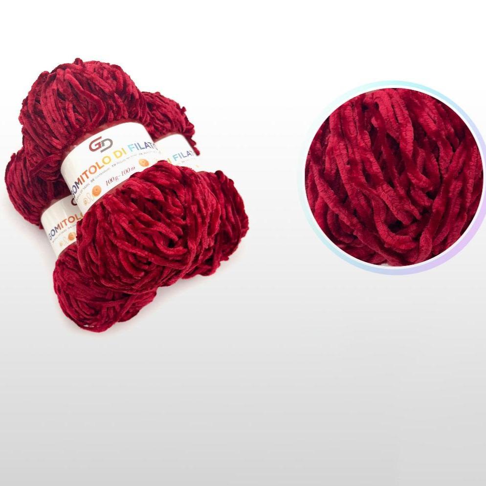 GD LOVES YOUR HOME Set 3 Gomitoli Filato Ciniglia 100g Toni Vivaci – 100m Morbido Poliestere | Filato Soffice per Maglia e Uncinetto, Copertine e Accessori – Colori Brillanti