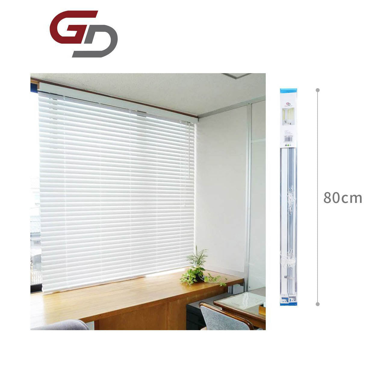 Tenda Veneziana in Alluminio Bianca GD LOVES YOUR HOME – Lamelle Orientabili 25 mm per Finestre e Porte