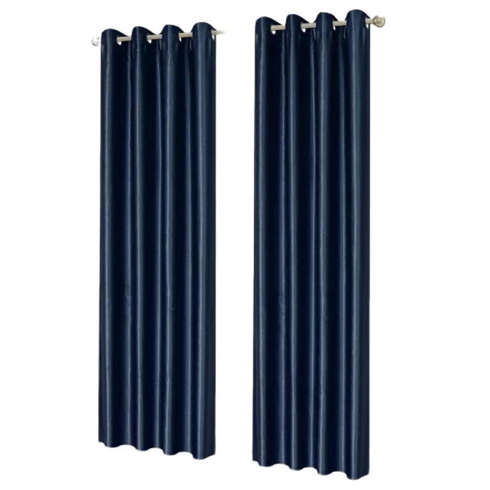 GD LOVES YOUR HOME Serie YVONNE Tenda a Occhielli in Poliestere Lucido 140x280 cm (8 occhielli) – Elegante, Semioscurante e Facile da Installare