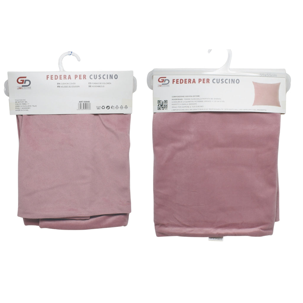 GD LOVES YOUR HOME Federa Cuscino Arredo in Velluto Morbido Tinta Unita per Divano e Letto | 45x45 – 55x55 cm | Sfoderabile, Lavabile, Stile Moderno