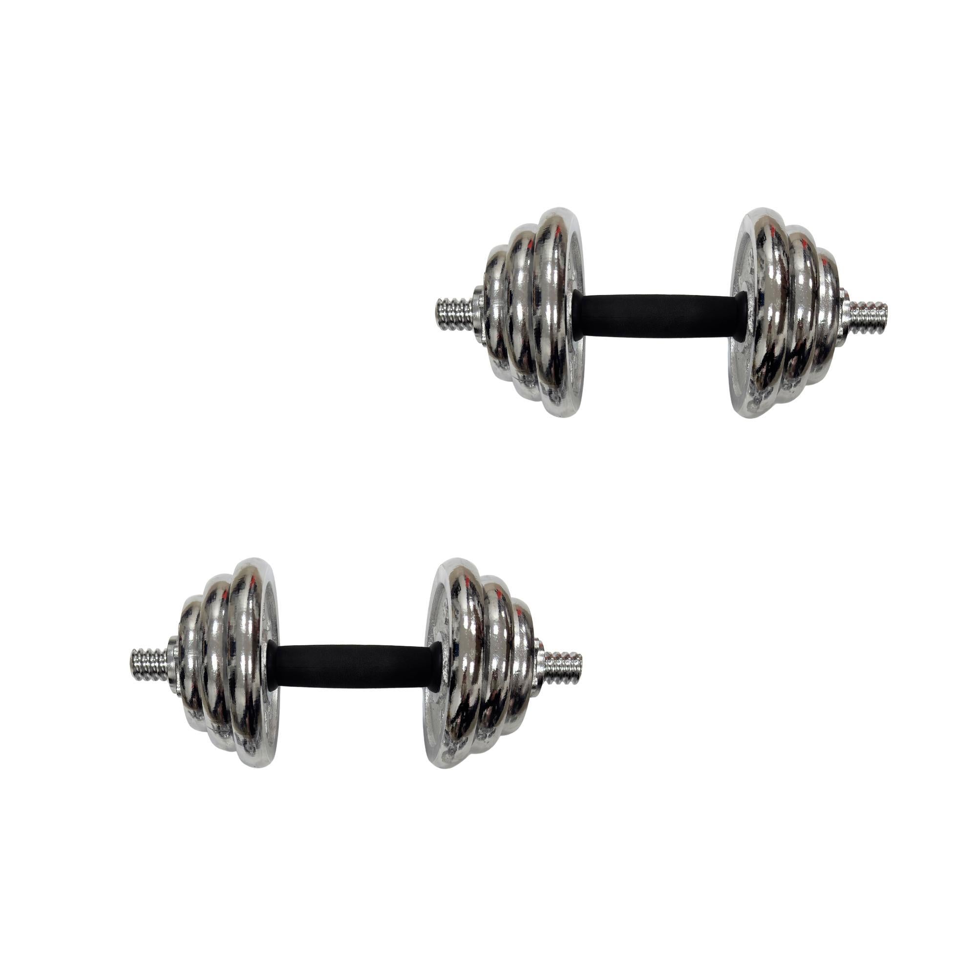 coppia di manubri con placcatura regolabili da: 10kg, 20kg, 25kg e 30 kg, in ferro di qualità. palestra allenamento in casa