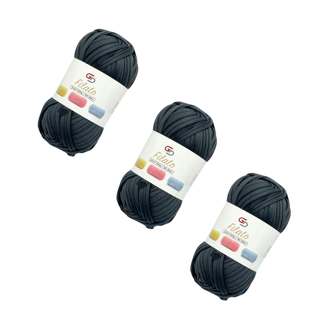 SET 3 ROTOLI DI FILATO 2MM * 100G, 30-35M, 19 COLORI DISPONIBILI