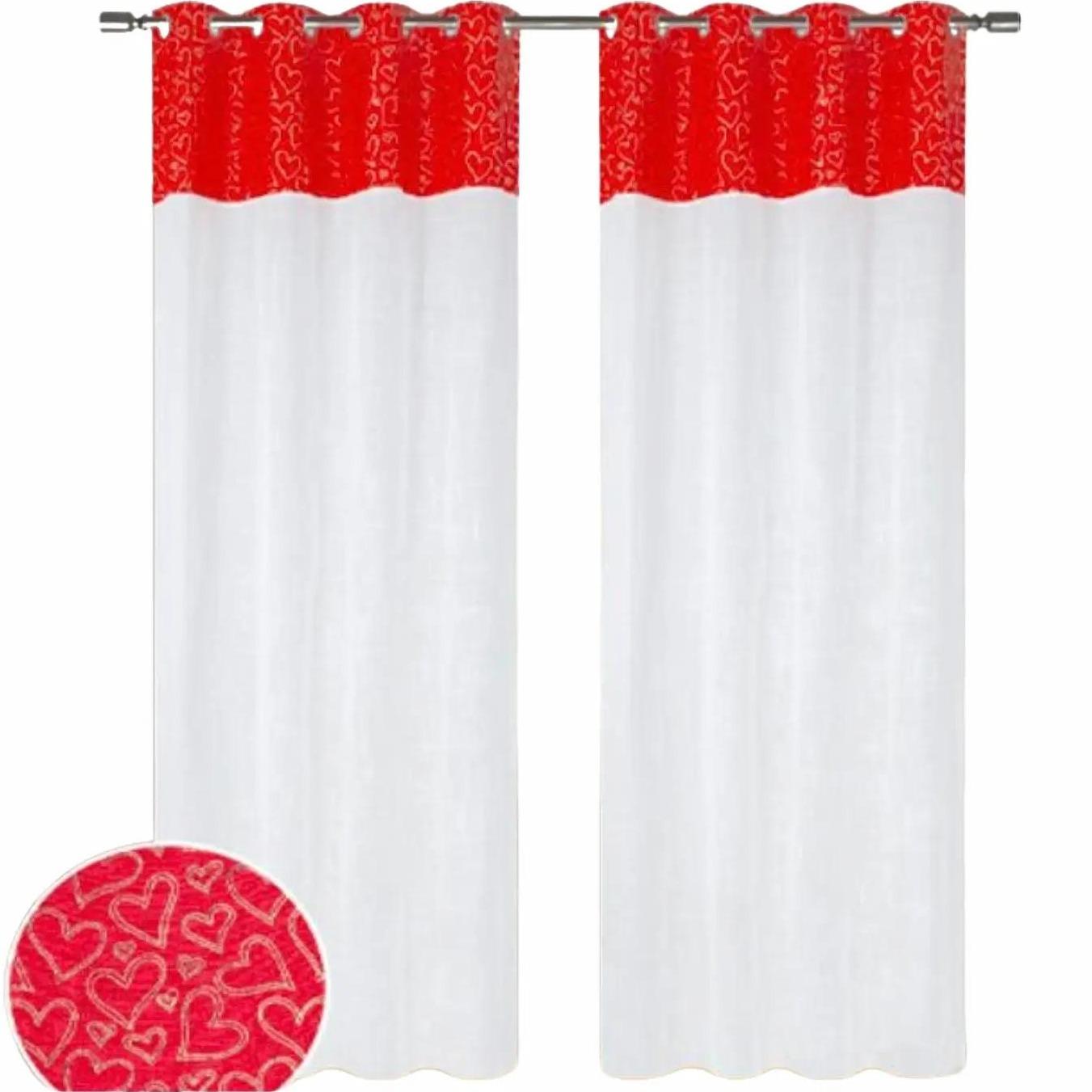 GD LOVES XMAS Tenda Natalizia con Occhielli 140×280 cm | Decorazione Festiva, Lavabile e Pronta da Appendere - 1 Pezzo