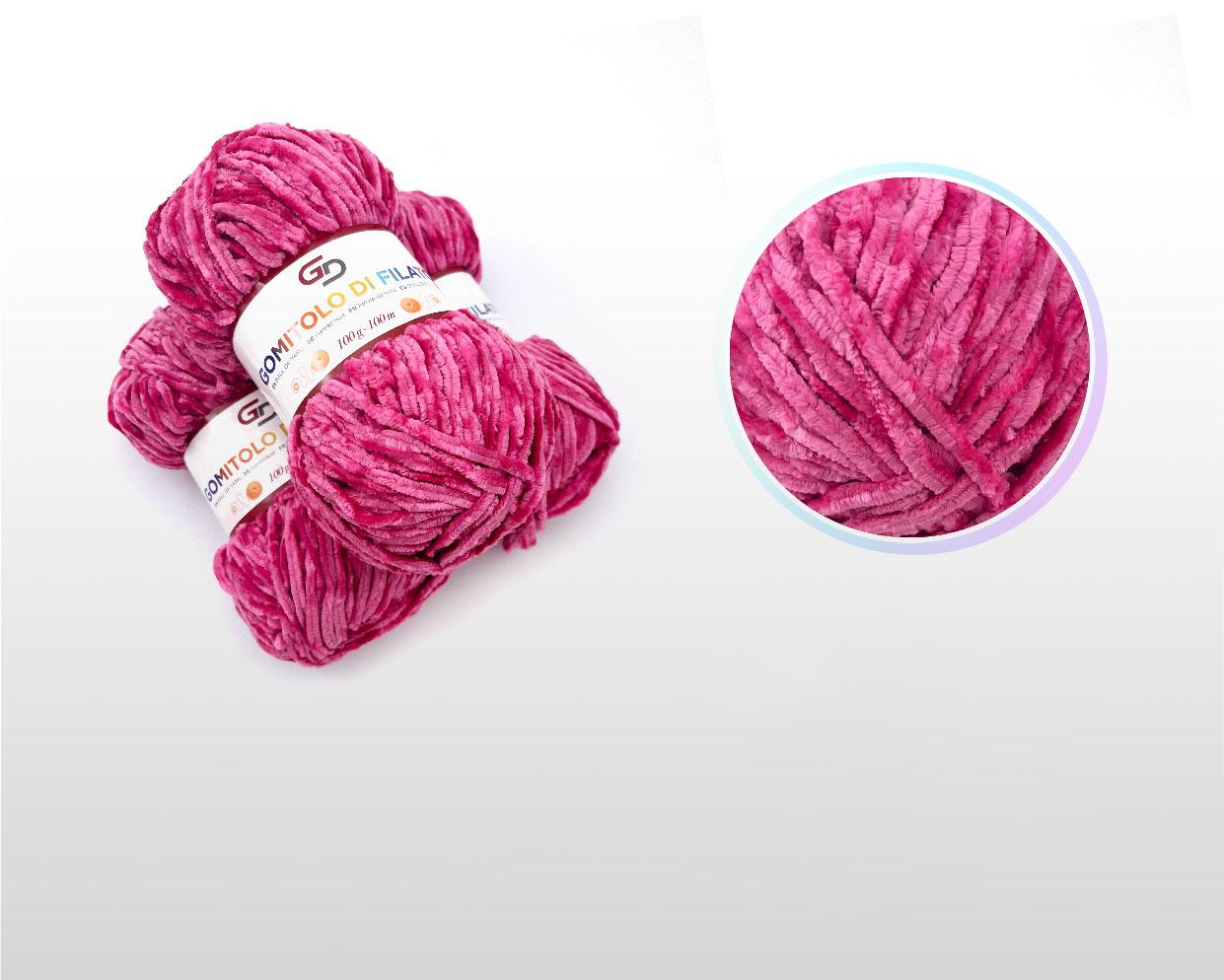 GD LOVES YOUR HOME Set 3 Gomitoli Filato Ciniglia 100g Toni Vivaci – 100m Morbido Poliestere | Filato Soffice per Maglia e Uncinetto, Copertine e Accessori – Colori Brillanti