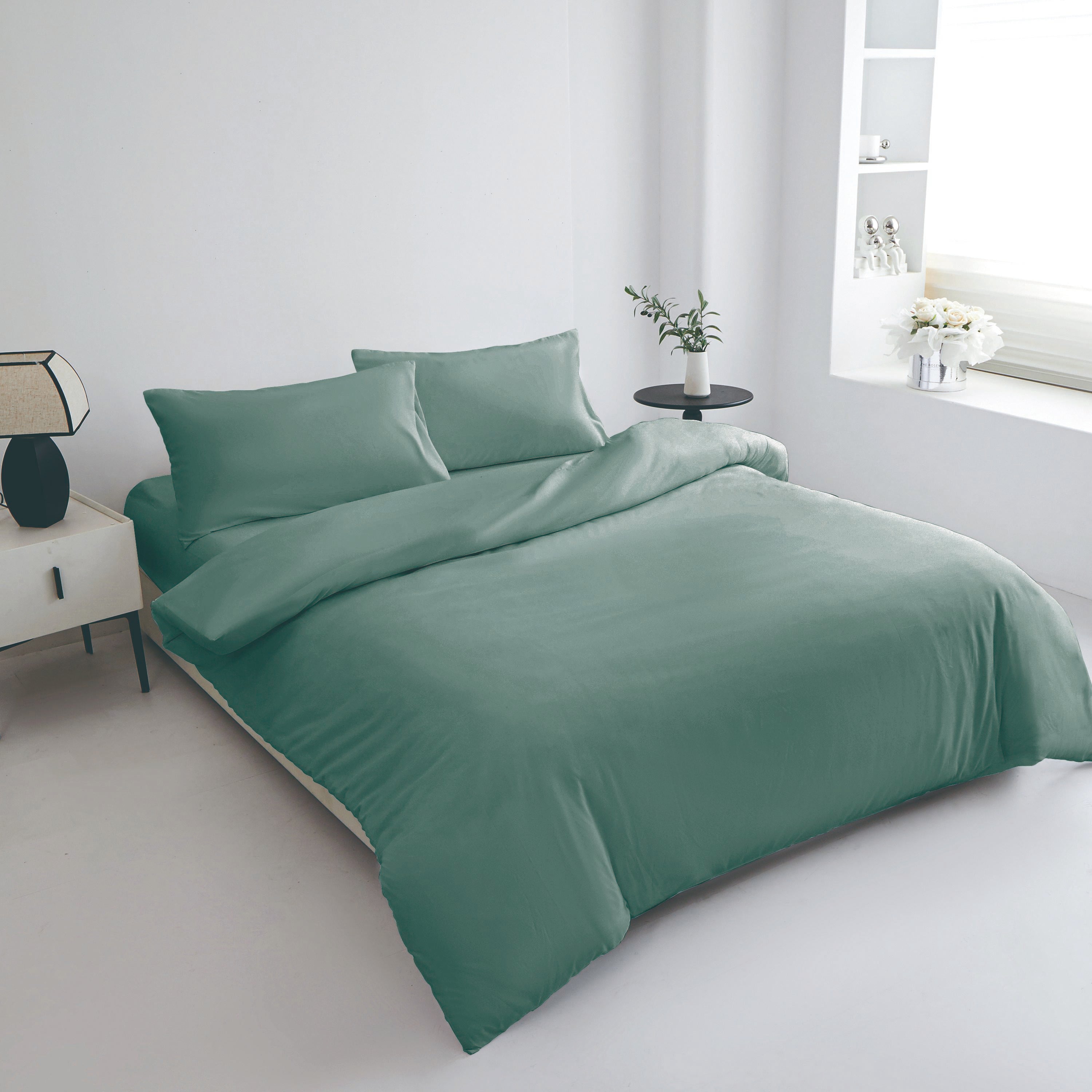 GD LOVES YOUR HOME Parure Copripiumino in Microfibra Extra Morbida 3 Misure 200x155/200x205/200x255 + Federe 50x80 cm Traspirante Anti-Pilling Facile da Lavare 14 Colori Coordinati