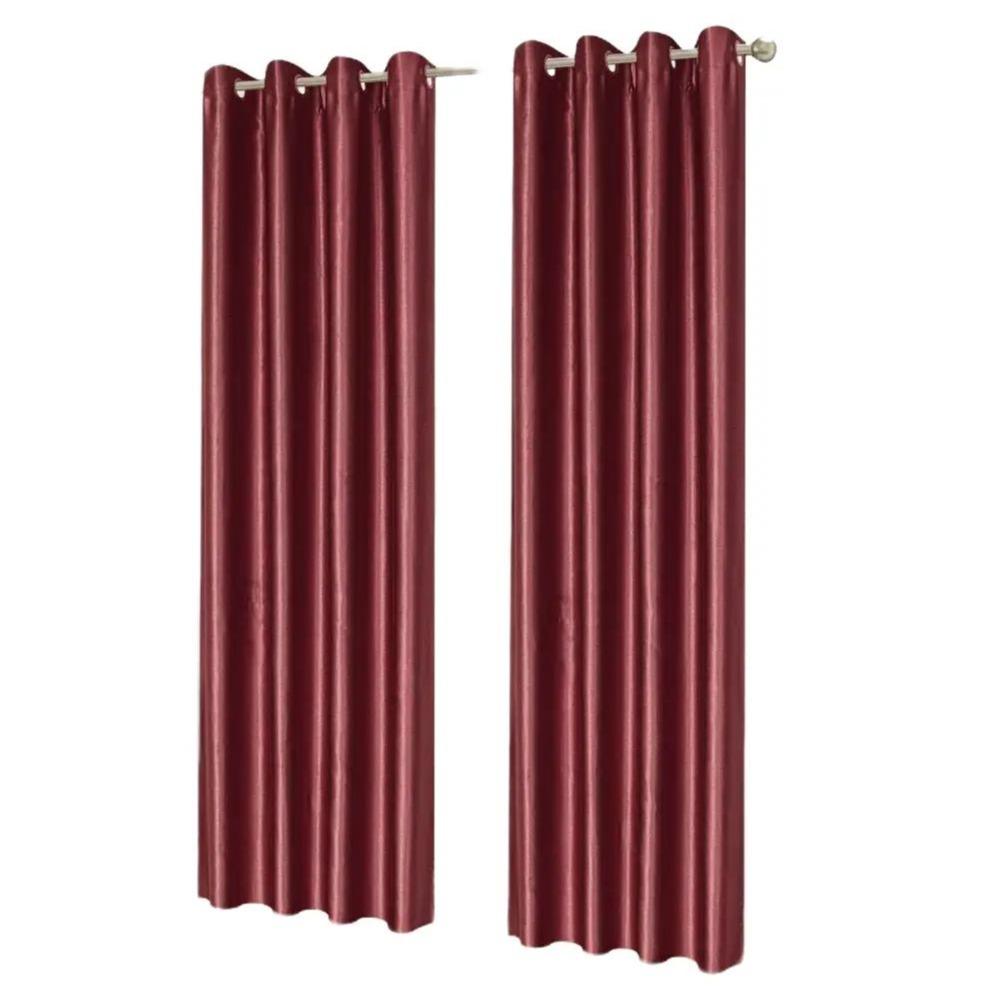 GD LOVES YOUR HOME Serie YVONNE Tenda a Occhielli in Poliestere Lucido 140x280 cm (8 occhielli) – Elegante, Semioscurante e Facile da Installare