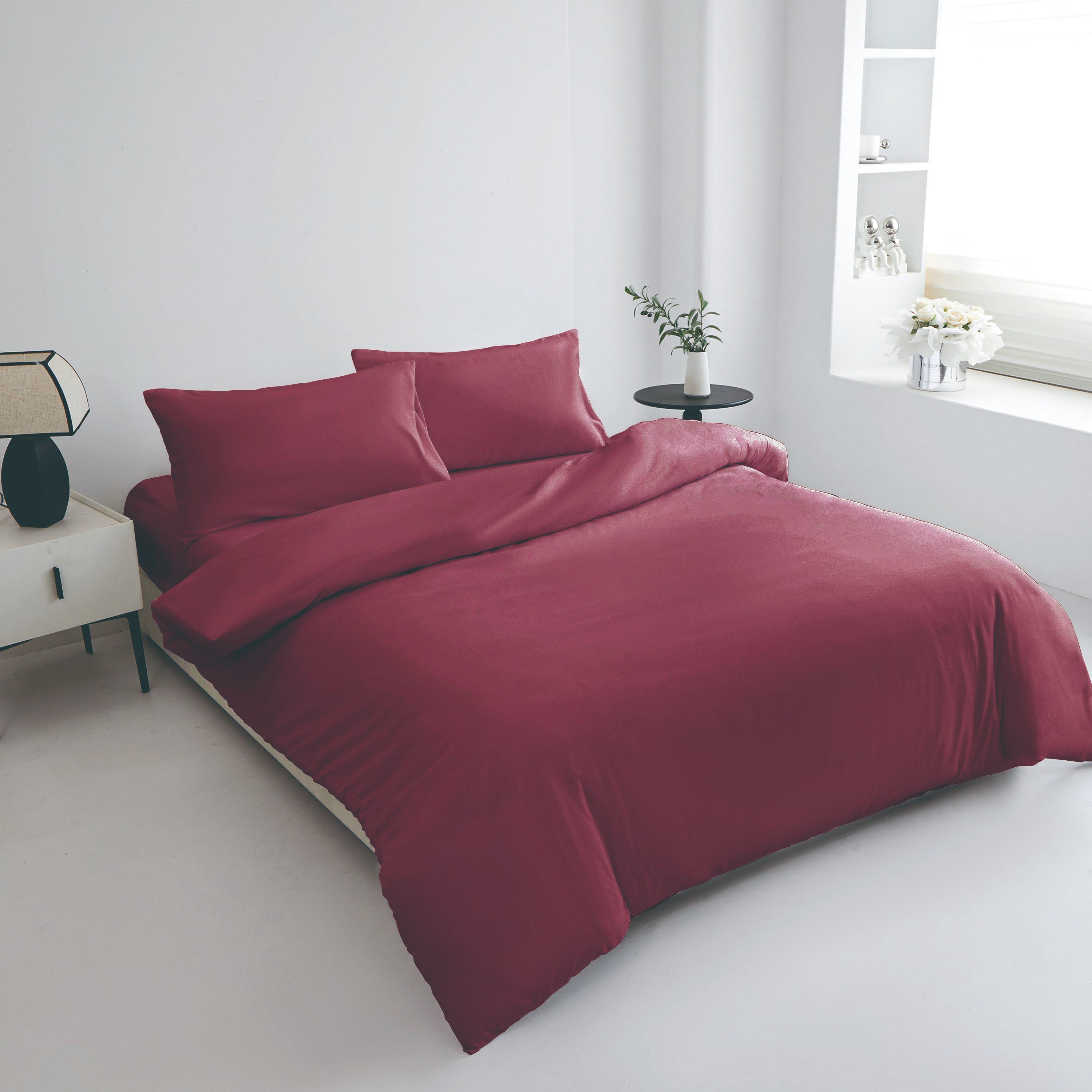 GD LOVES YOUR HOME Parure Copripiumino in Microfibra Extra Morbida 3 Misure 200x155/200x205/200x255 + Federe 50x80 cm Traspirante Anti-Pilling Facile da Lavare 14 Colori Coordinati