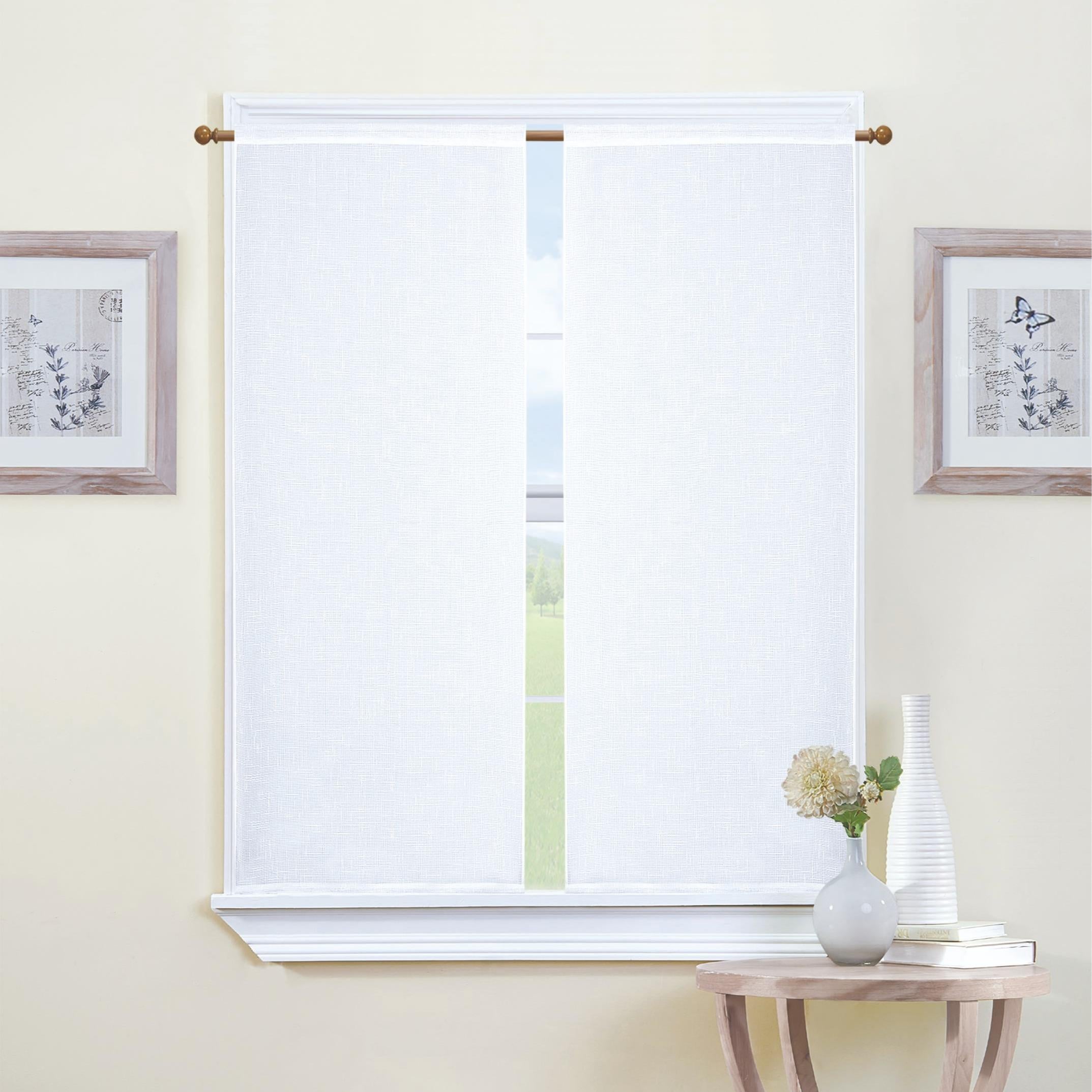 GD LOVES YOUR HOME Coppia Tendine CÉLINE 70×150 cm Effetto Lino in Poliestere 8 Colori Eleganti per Cucina e Finestra Filtra Luce Naturale Tessuto Traspirante e Resistente