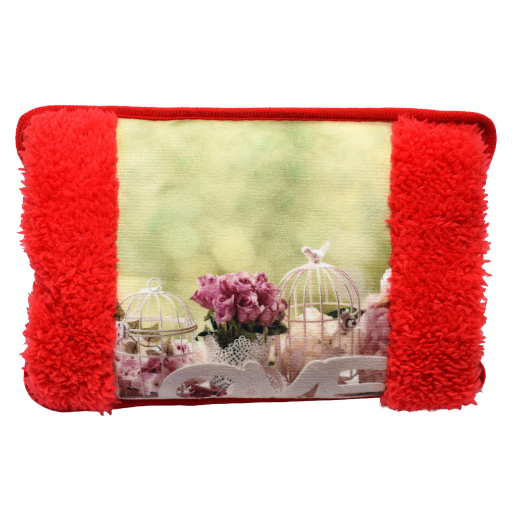 Borsa Acqua Calda Elettrica “Tranquillità & Tenerezza” – Scaldino Morbido Ricaricabile con Stampa Gattino o Rose Romantiche, Ideale per Mani, Piedi, Relax e Regali Coccolosi