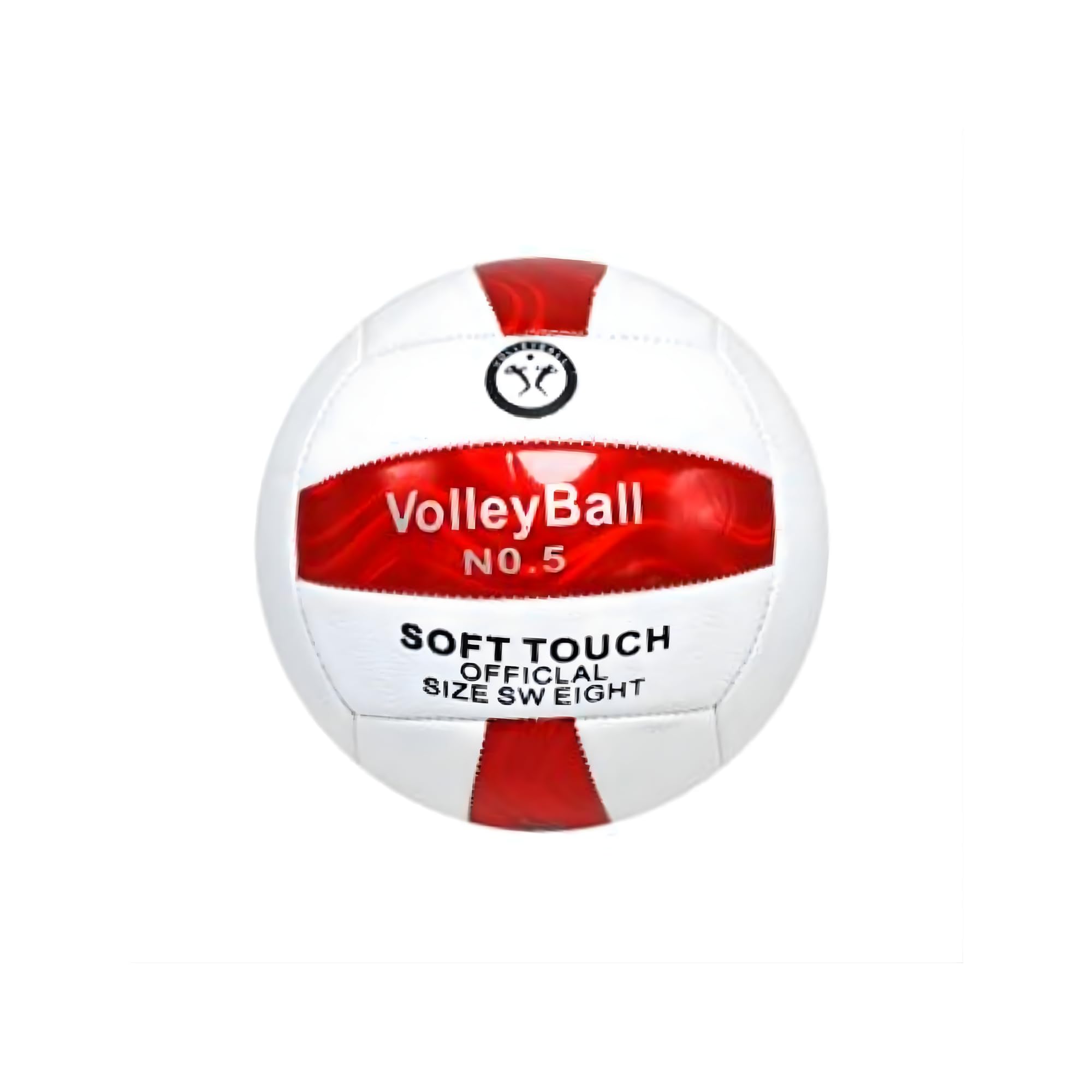 Generico Pallone da Pallavolo Soft Touch N.5, Multicolore, Taglia 5, 300 Grammi, Peso Ufficiale, Cuciture Rinforzate, per Partite Indoor e Outdoor