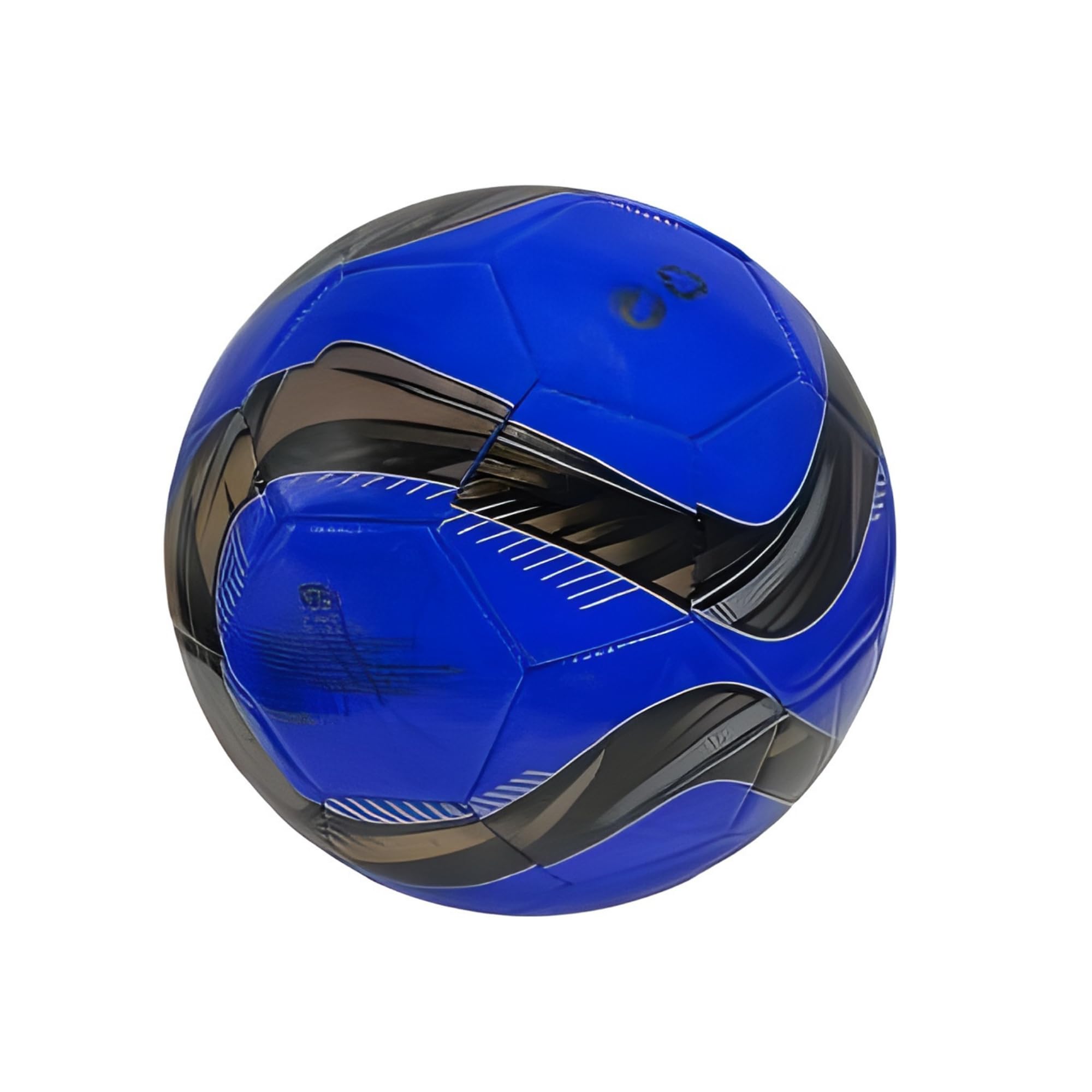 Pallone da Calcio Taglia 5, 320 Grammi, Cuoio, 4 Colori Assortiti, Design Sportivo con Motivi Geometrici, per Allenamenti e Partite