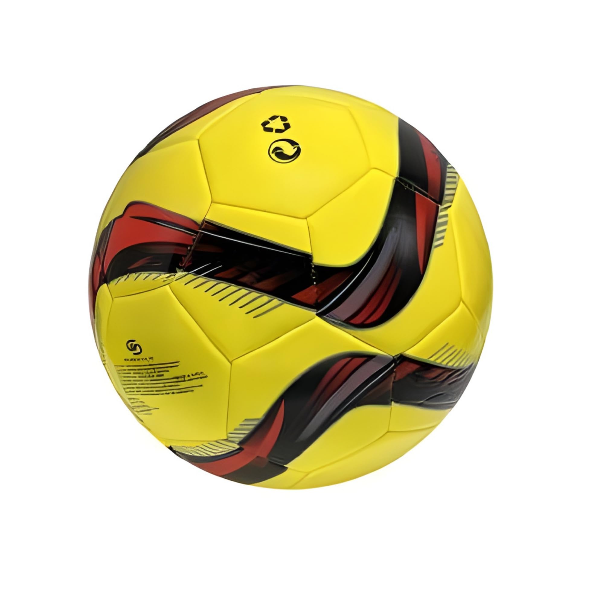 Pallone da Calcio Taglia 5, 320 Grammi, Cuoio, 4 Colori Assortiti, Design Sportivo con Motivi Geometrici, per Allenamenti e Partite