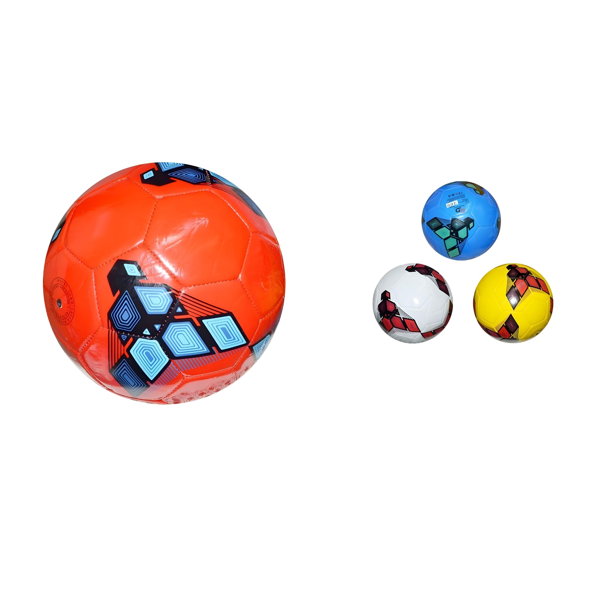 Generico Pallone da Calcio, 320 Grammi, 4 Colori Assortiti, da Gonfiare