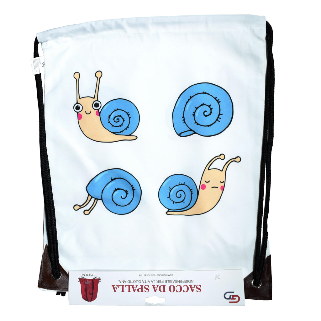 GD LOVES YOUR HOME Sacco Scarpe da Spalla Decorato in Tela Resistente 33x43cm | Zainetto Leggero per Palestra, Viaggio e Uso Quotidiano