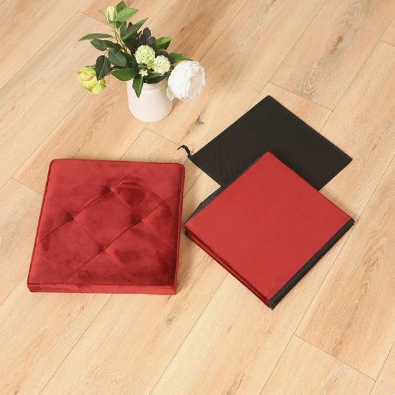 GD LOVES YOUR HOME Pouf Contenitore Pieghevole 76×38×38 cm / 38×38×38 cm, Seduta Imbottita, Sgabello Portaoggetti Salvaspazio Velluto – Panca Organizer per Camera, Soggiorno, Ingresso