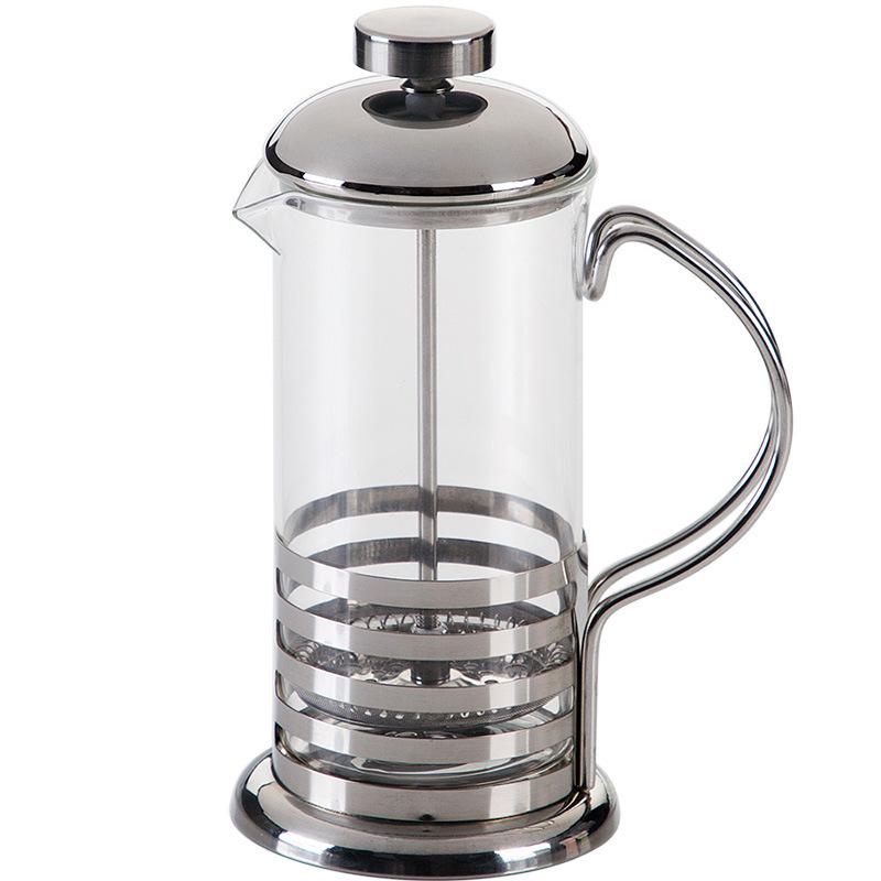 GD LOVES YOUR HOME Teiera/Caffettiera a Stantuffo/French Press in Vetro Borosilicato con Filtro Inox 304, Beccuccio Antigoccia e Manico Ergonomico, Resistente a 100°C – Per Caffè Filtro, Tè e Tisane – 350/600/800 ml