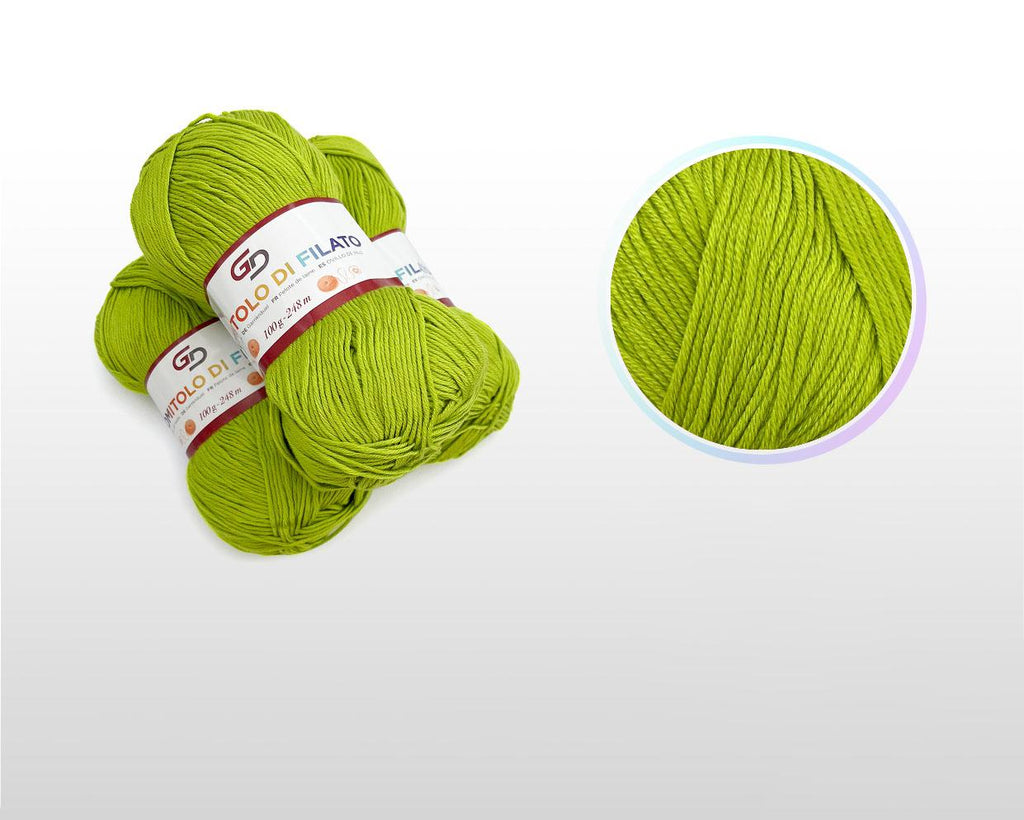 GD LOVES YOUR HOME Set 3 Gomitoli Filato Baby 100g – 6 Capi 248m Toni Freschi | Morbido Acrilico Resistente per Maglia e Uncinetto –18 Colori Disponibili