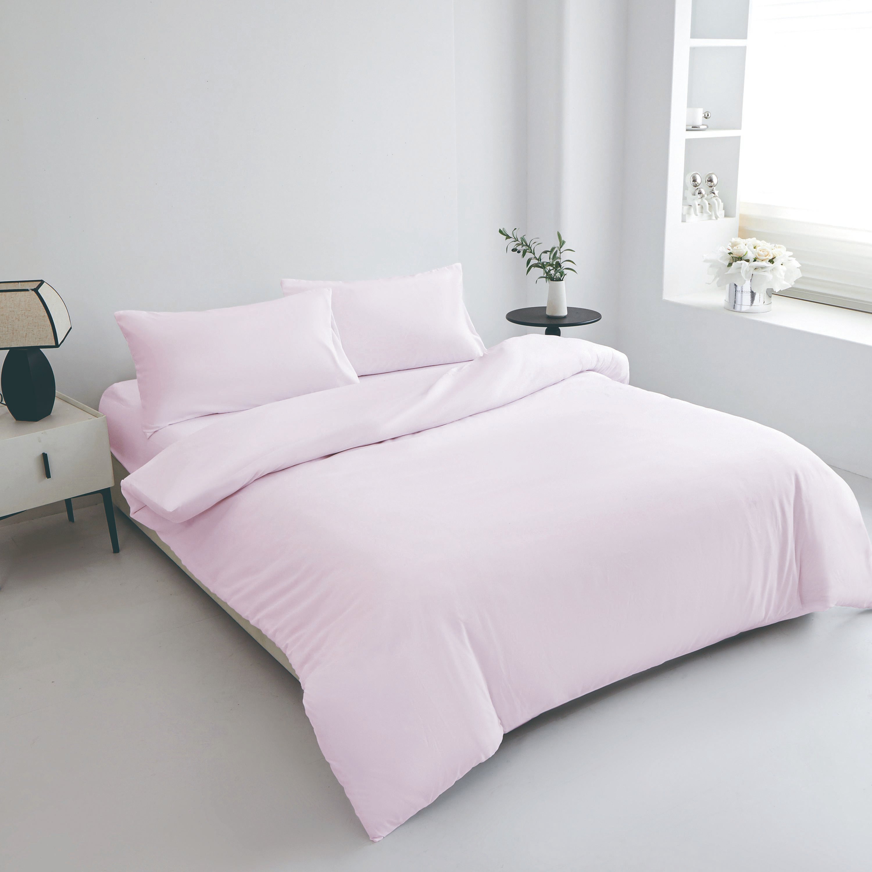 GD LOVES YOUR HOME Parure Copripiumino in Microfibra Extra Morbida 3 Misure 200x155/200x205/200x255 + Federe 50x80 cm Traspirante Anti-Pilling Facile da Lavare 14 Colori Coordinati